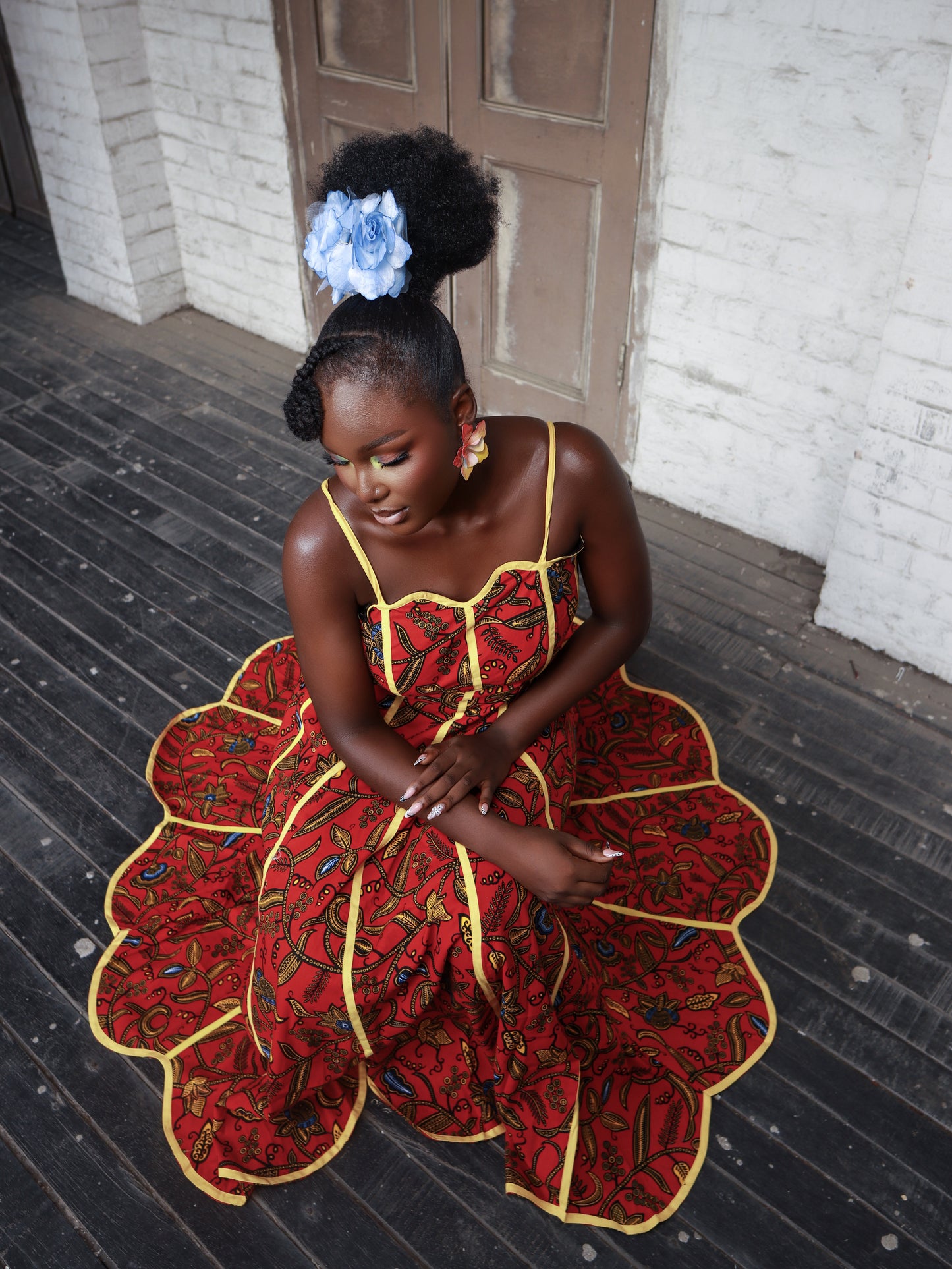 Sachi African Print Dress