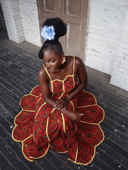 Sachi African Print Dress