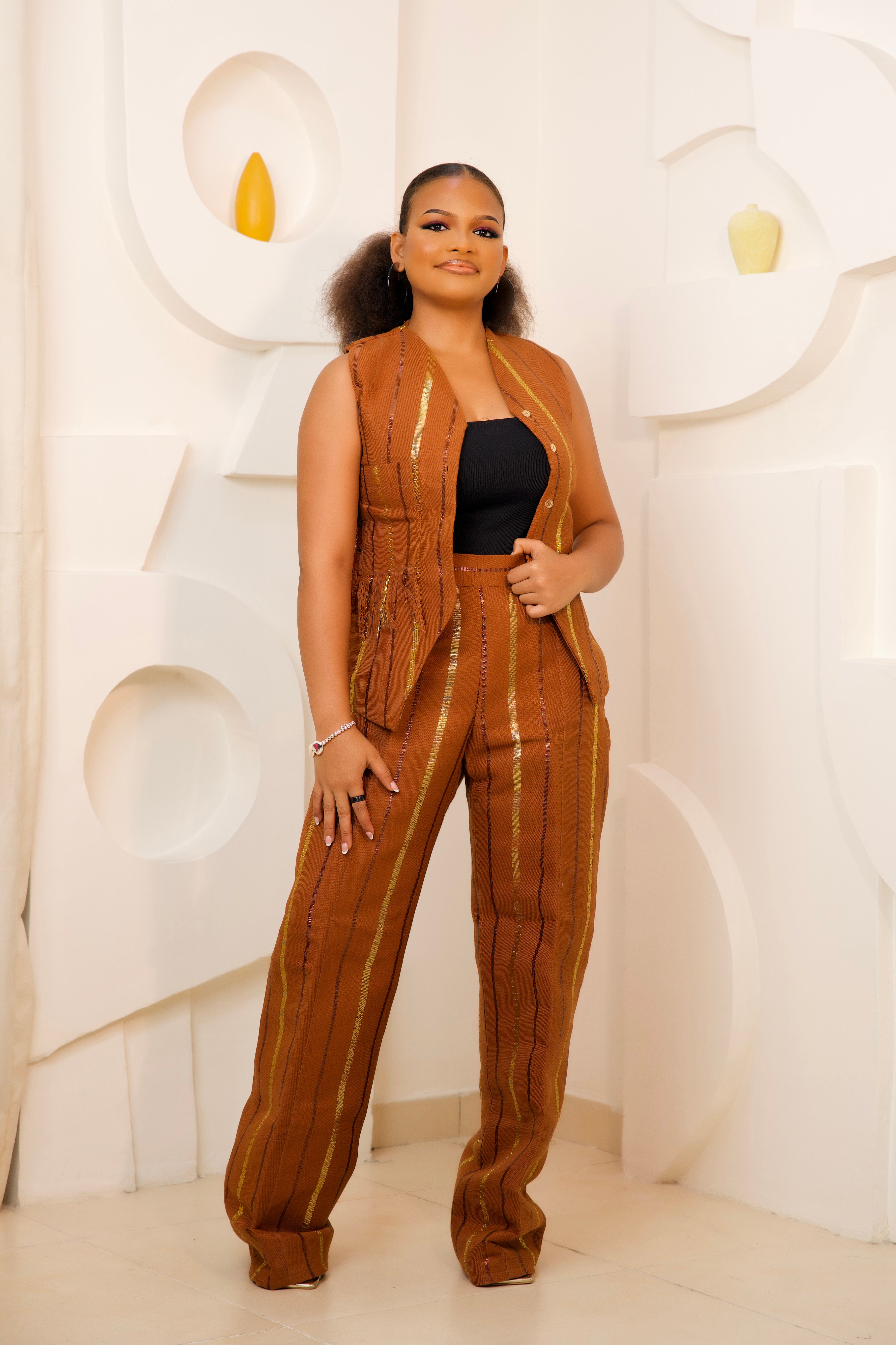 Amani Aso-Oke Pants And jacket 2-Piece set