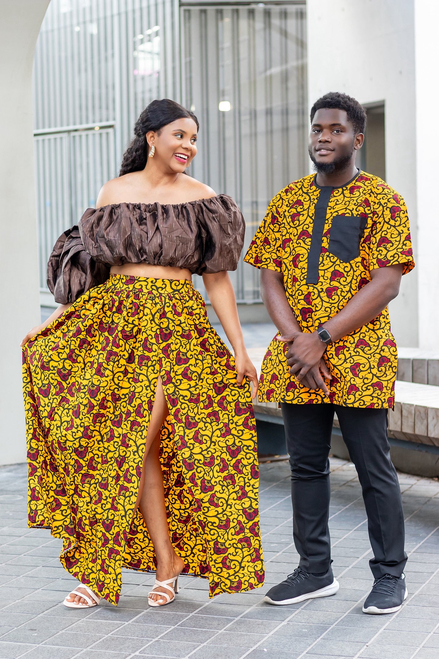 Badaa Couples Matching African Outfits