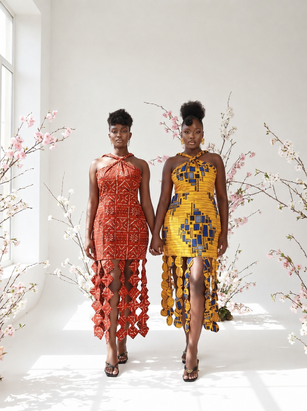 Oluchi Yellow African Print Dress
