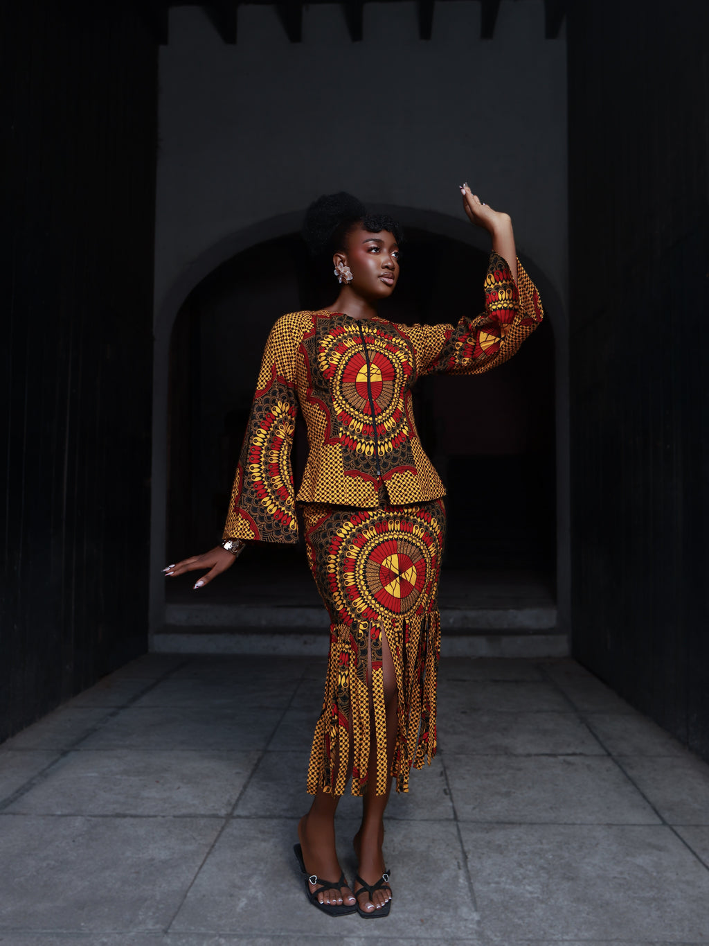 Modupe Two piece skirt And Top set