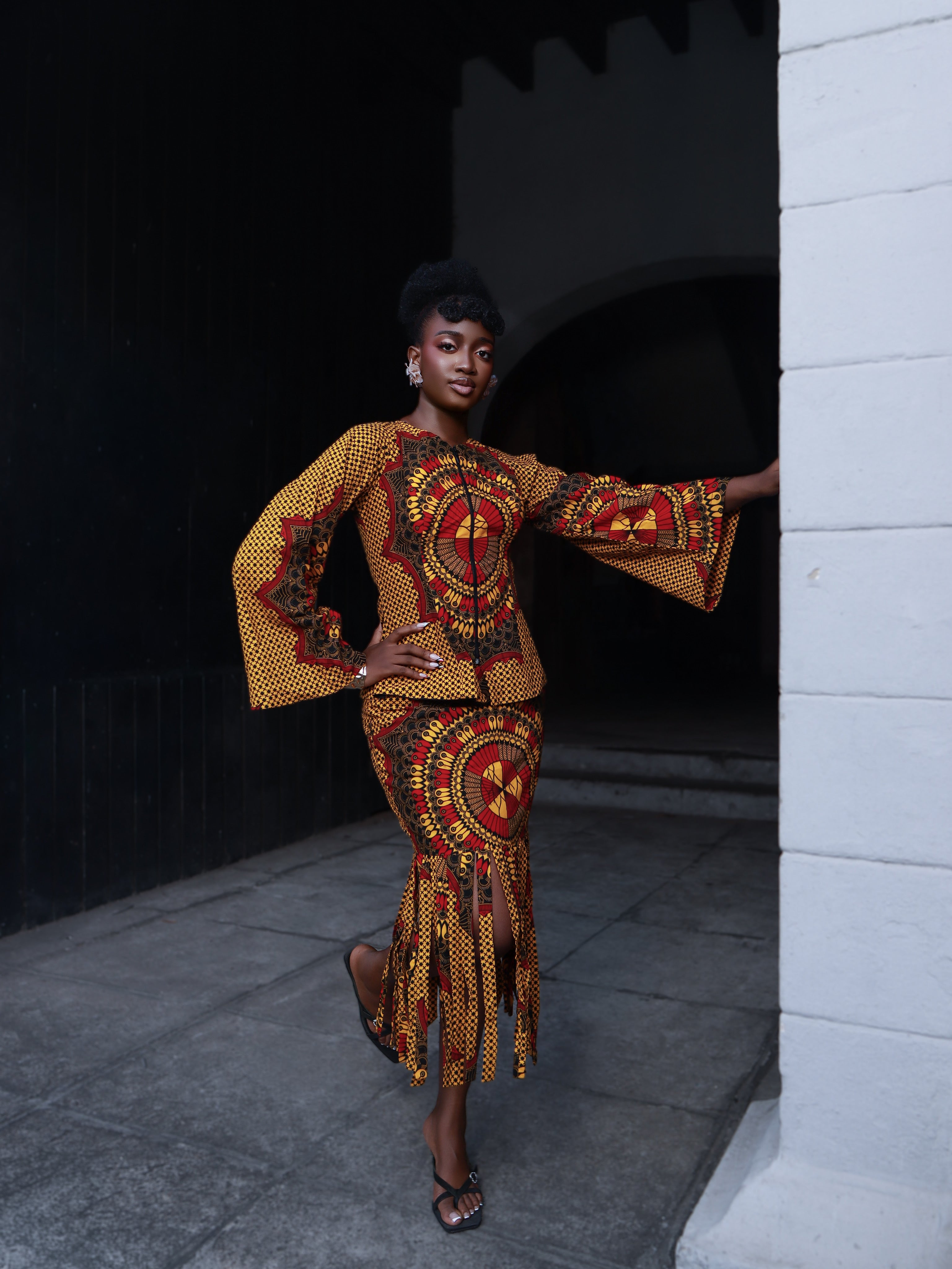 Modupe Two piece skirt And Top set