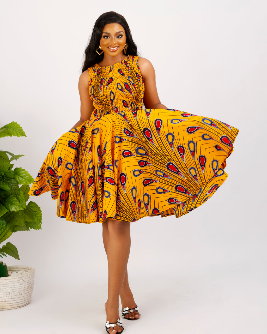Kwabena African Print Dress