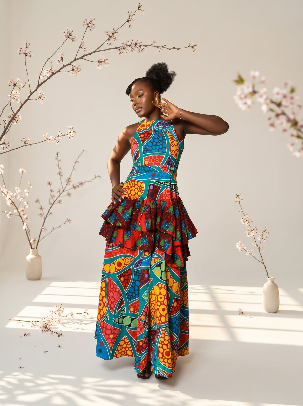 Ajoke African Print Dress