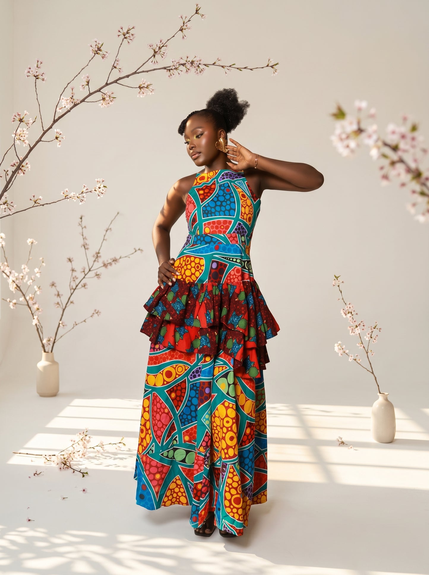 Ajoke African Print Dress