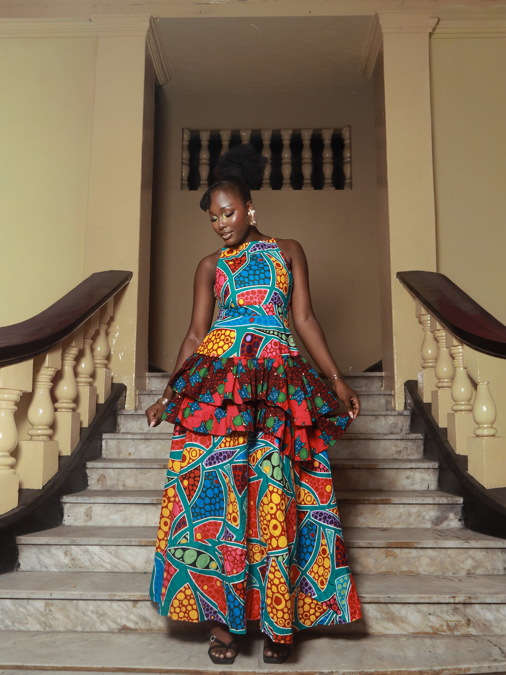 Ajoke African Print Dress