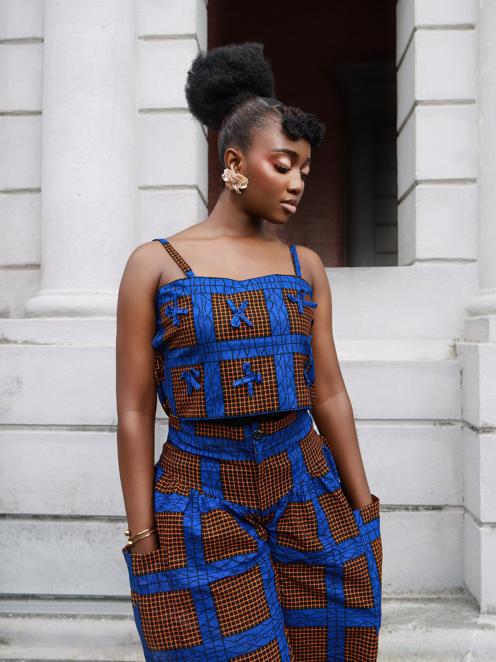 Mila Blue Two Piece Pant and Top set