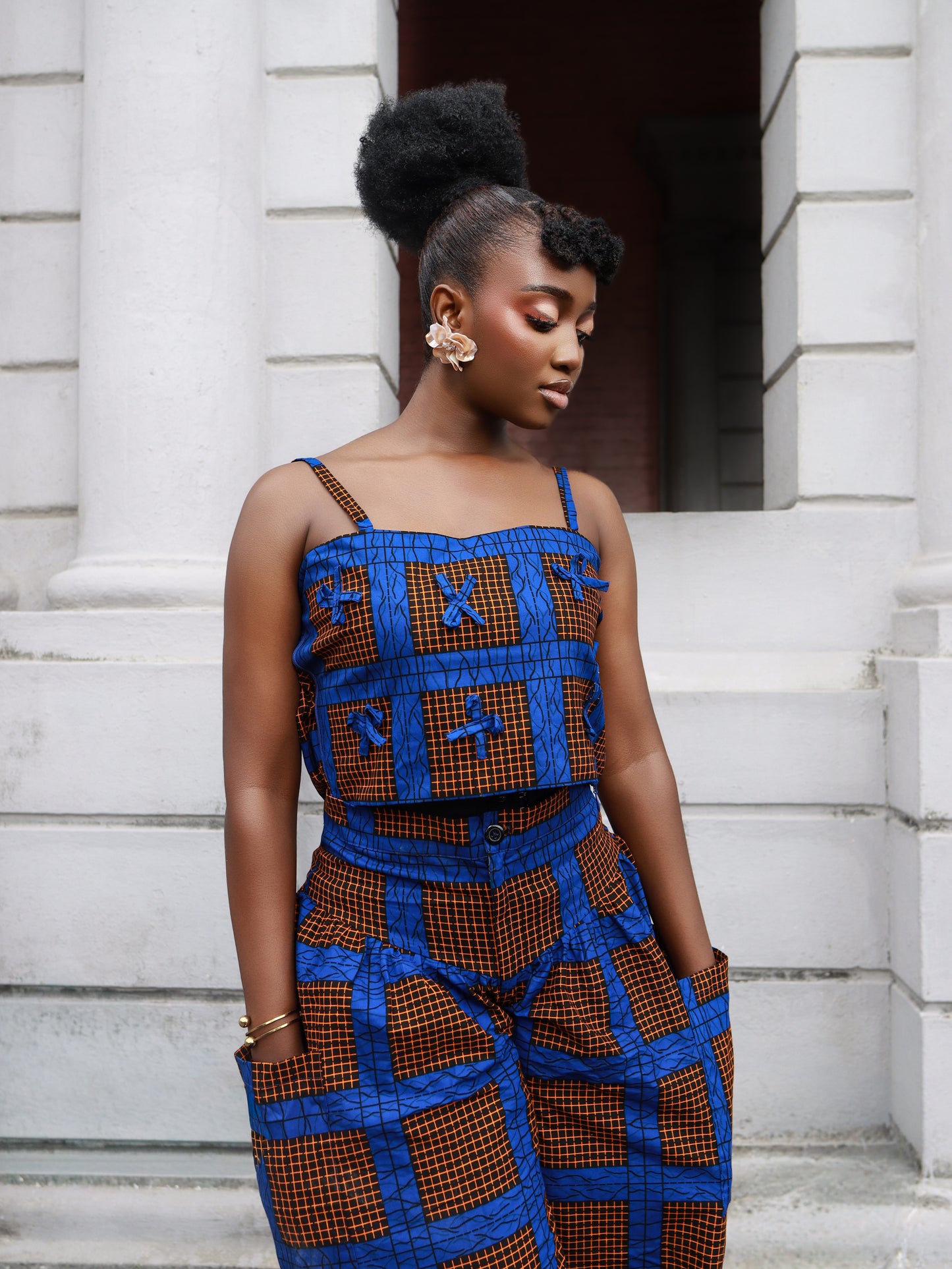 Mila Blue Two Piece Pant and Top set