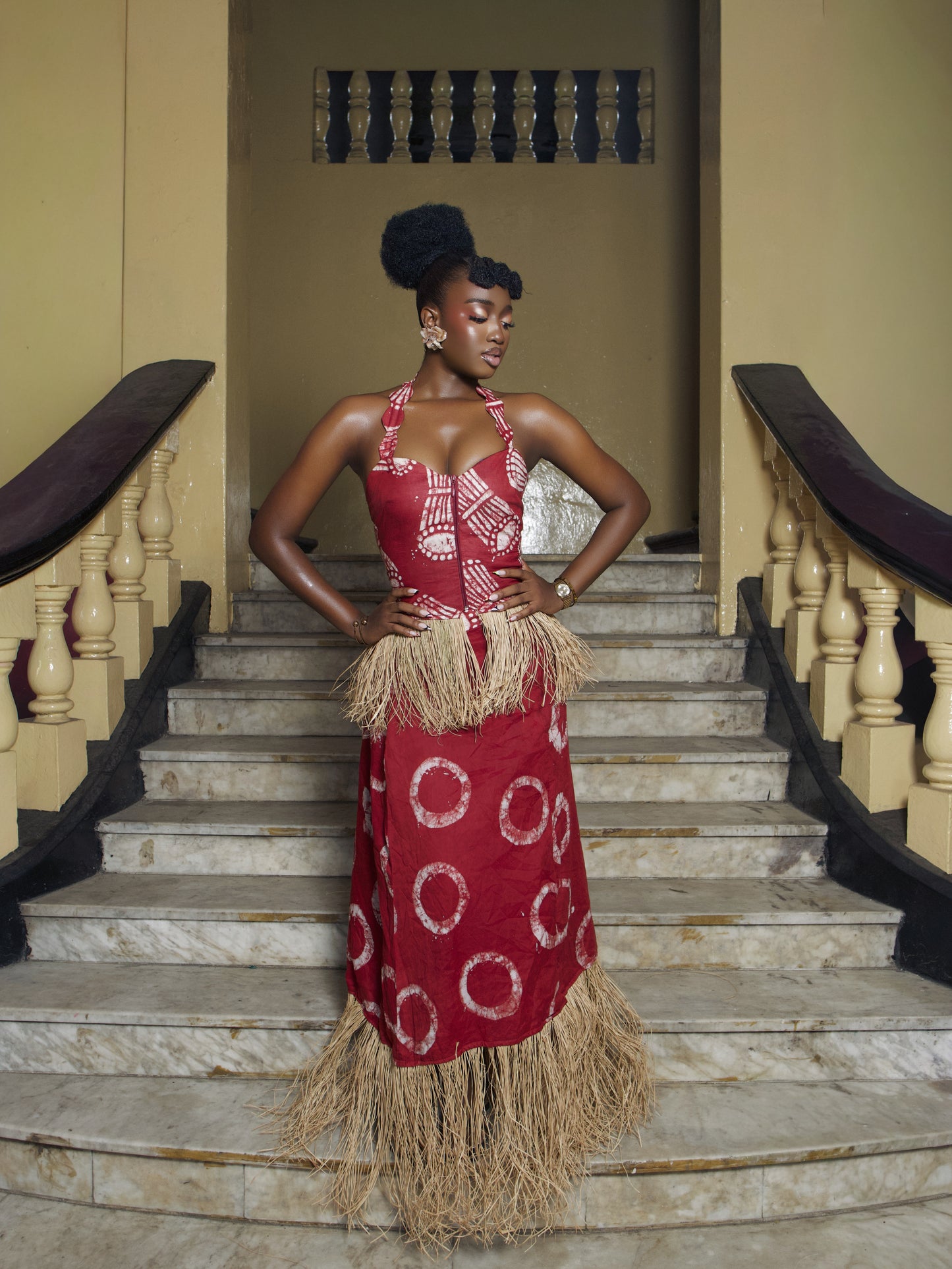 Zamani Two piece skirt And Top set