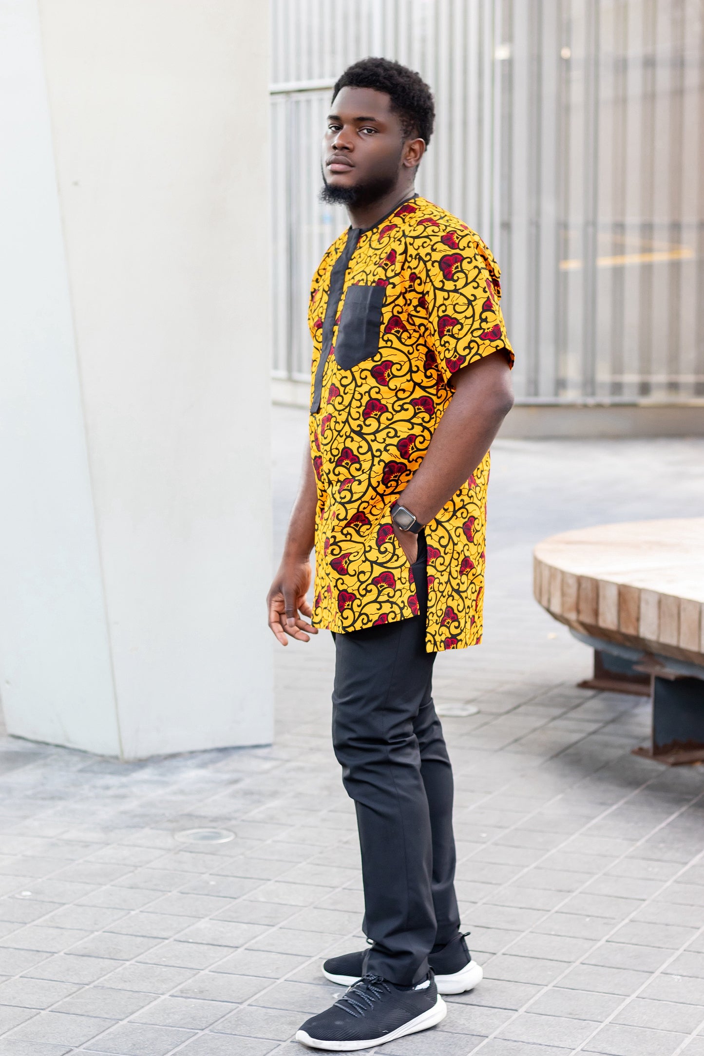 Badaa Men African Print Shirt