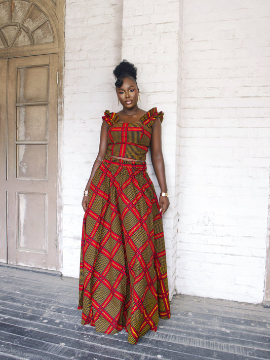 Idara Two piece skirt And Top set
