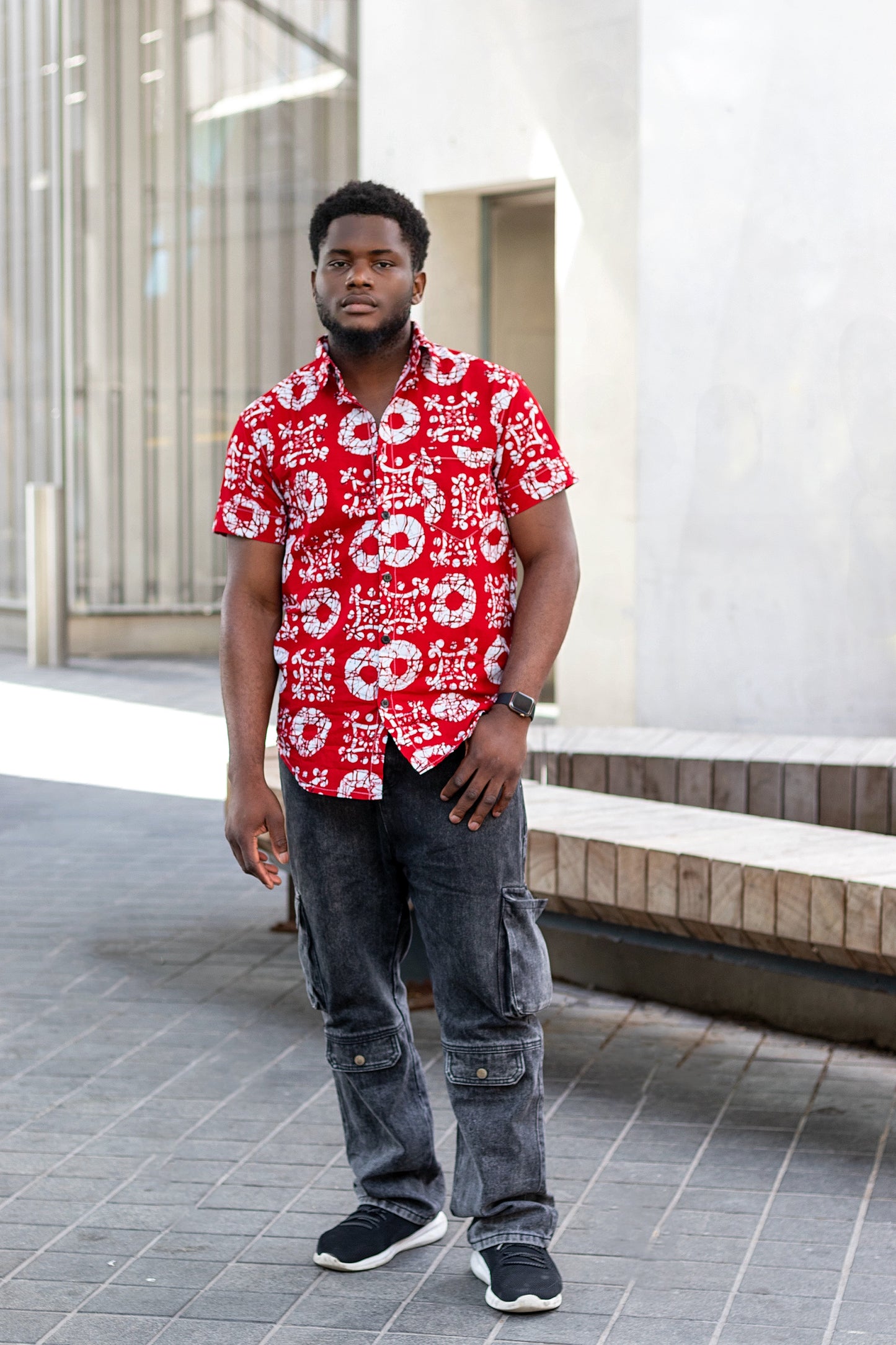 Rikka Men African Print Shirt