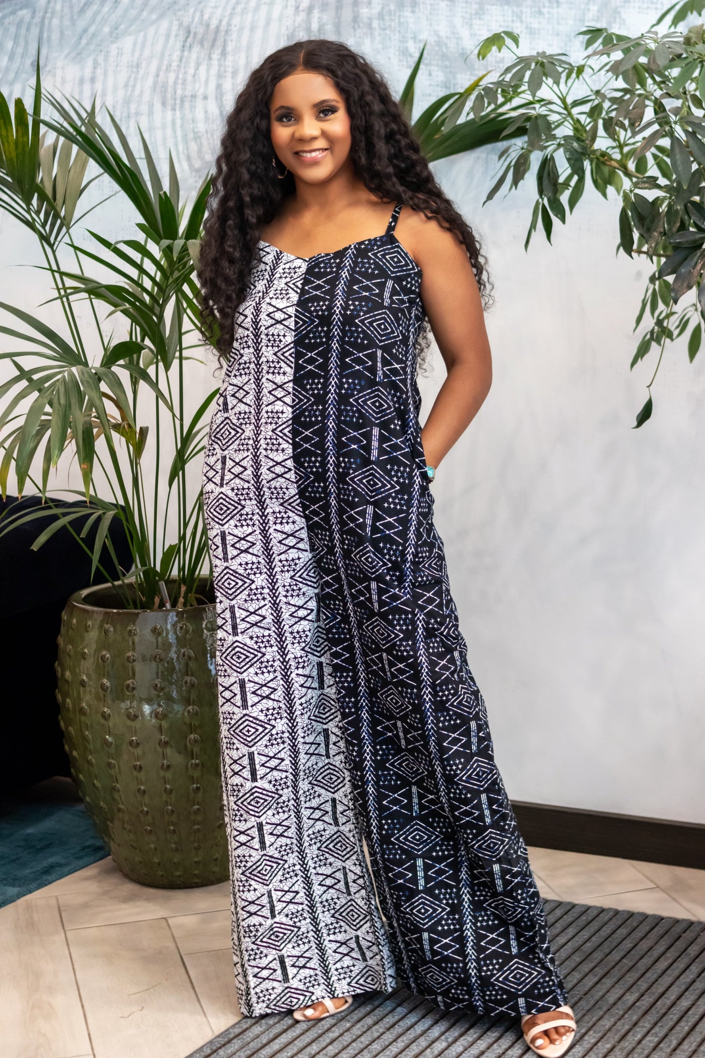 Uyai African print jumpsuit