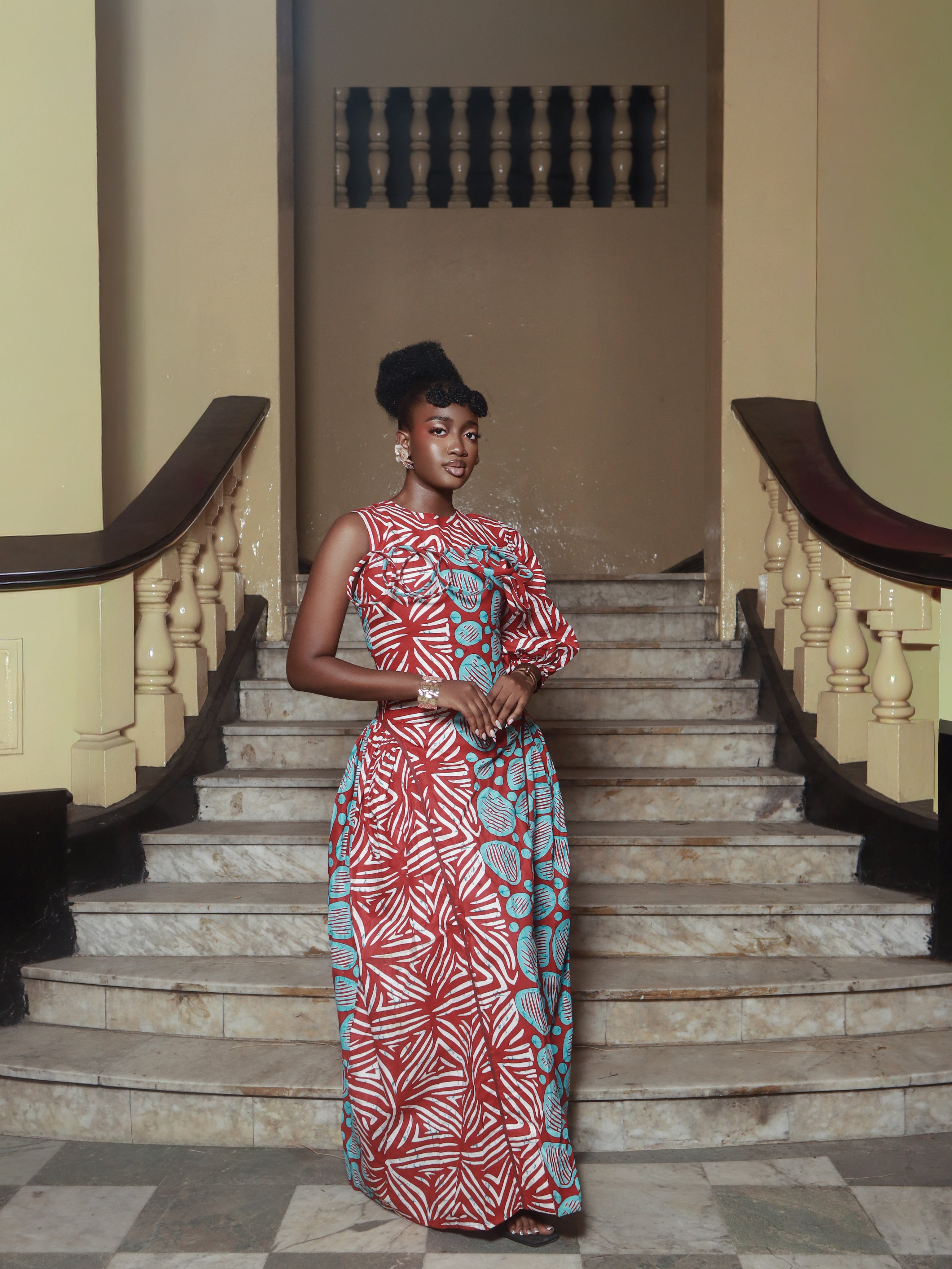 Deola African Print Dress