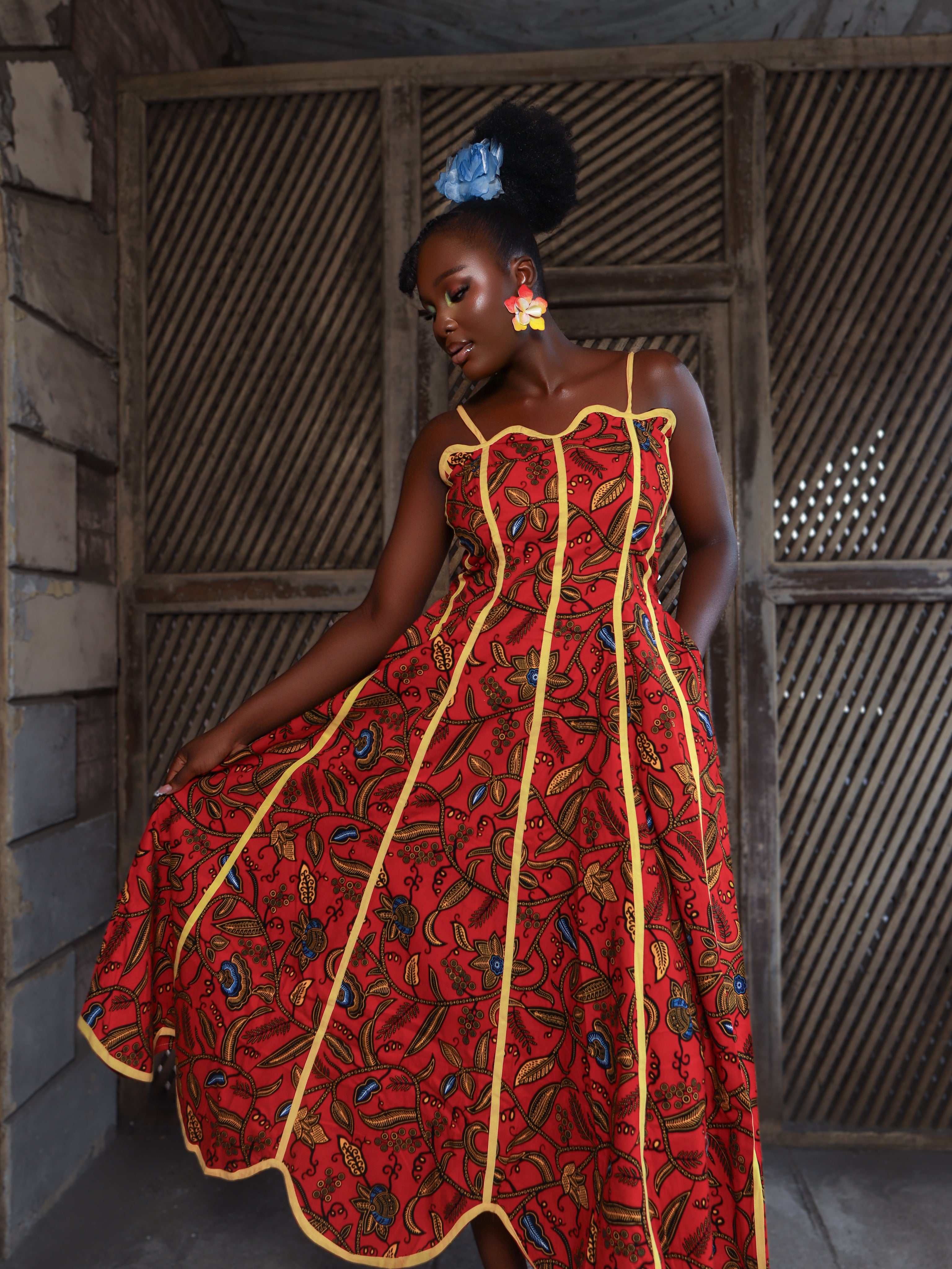 Sachi African Print Dress