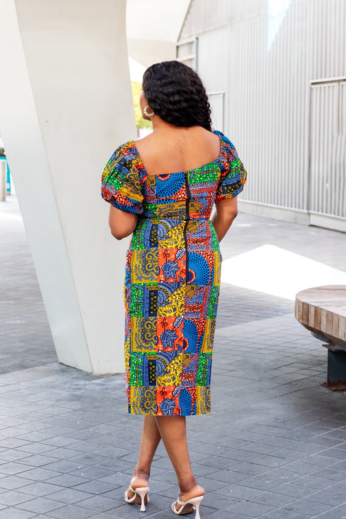 Omotee African Print Dress