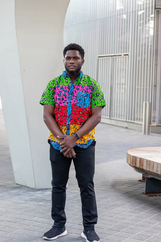 Kitan African Print Men Shirt