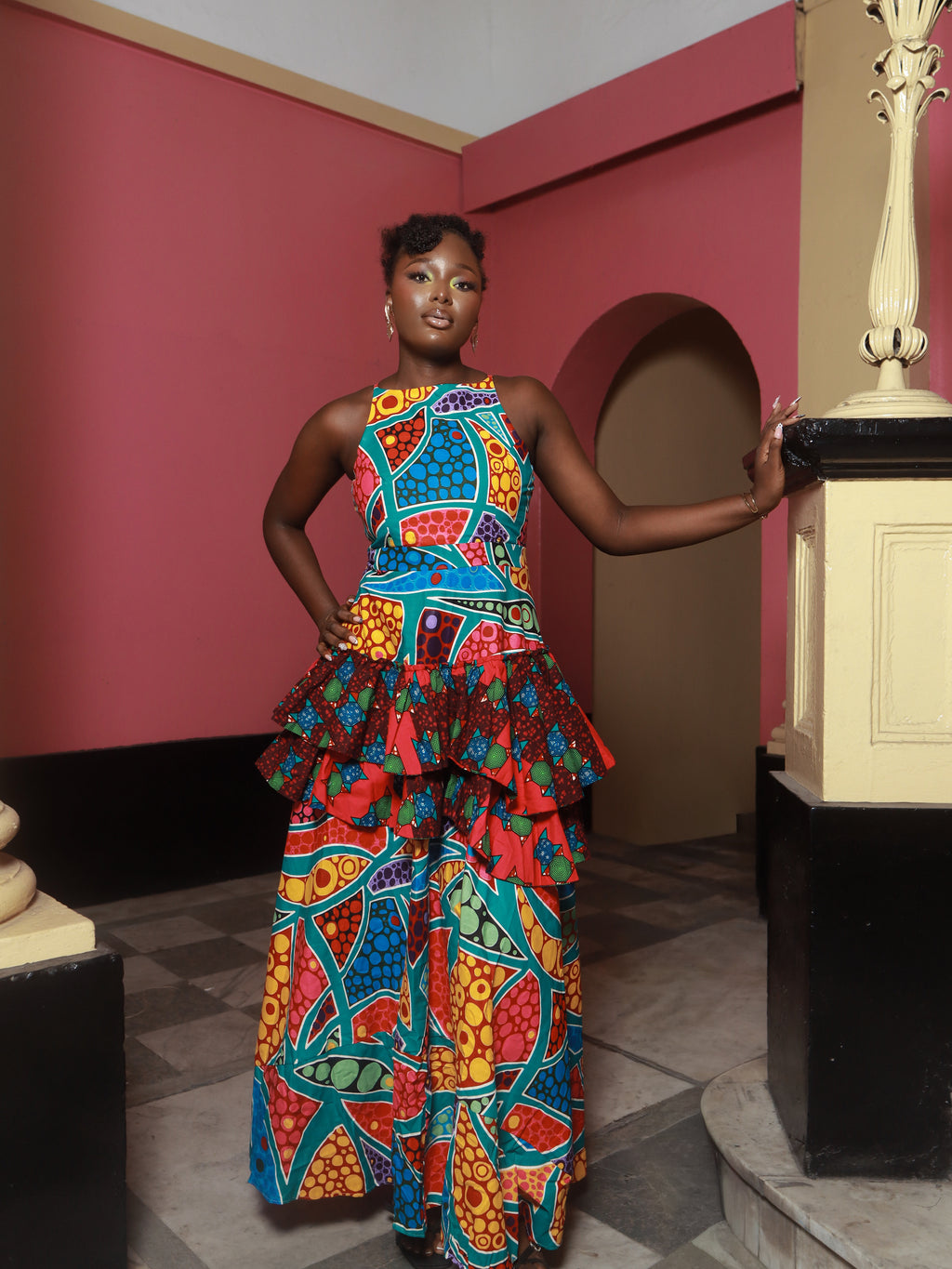 Ajoke African Print Dress