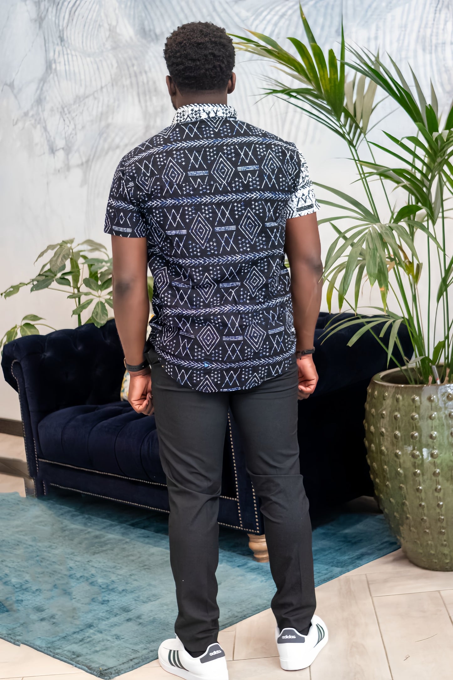 Uyai African Print Men Shirt