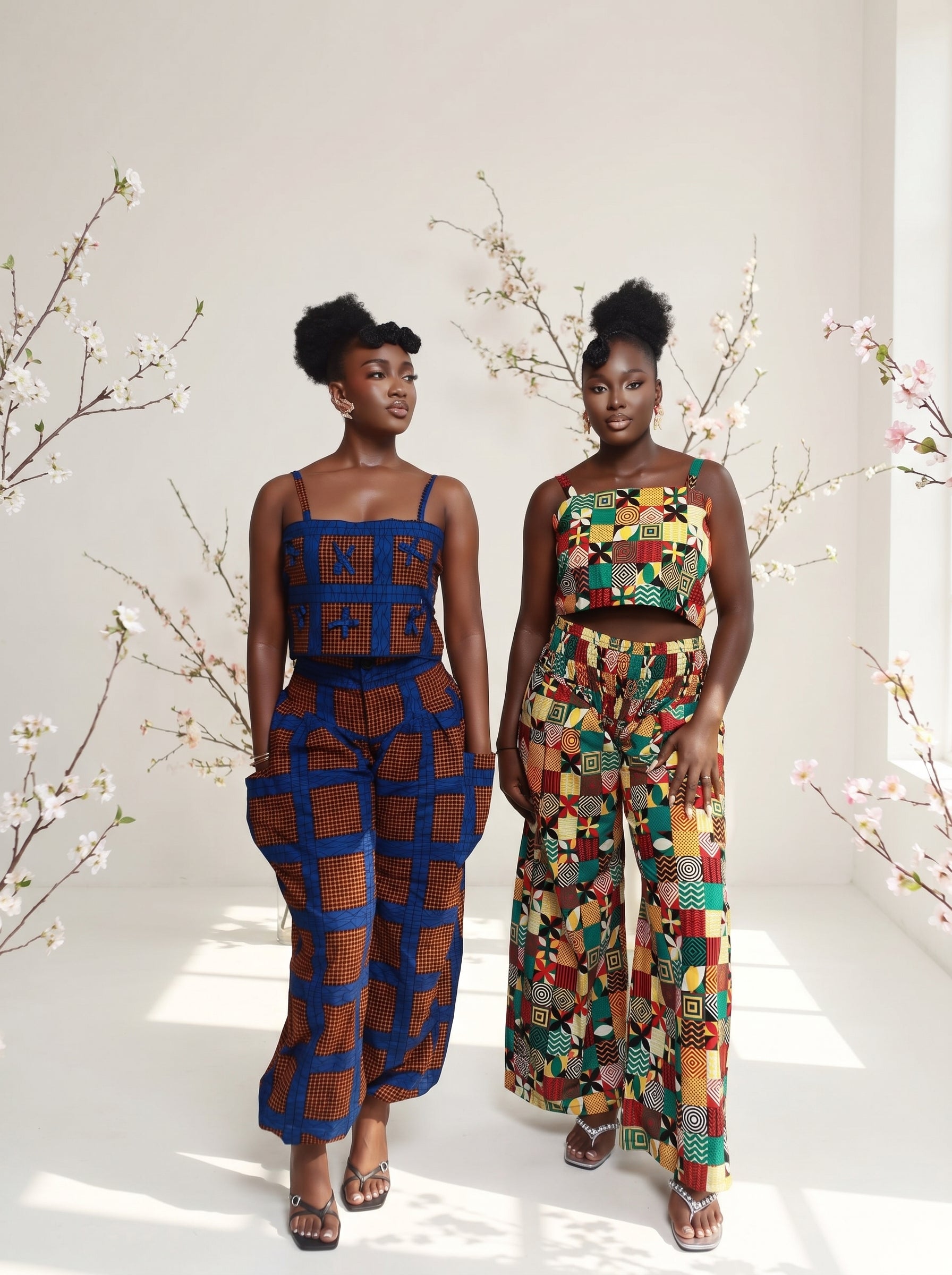 Mila Brown Two Piece Pant and Top set