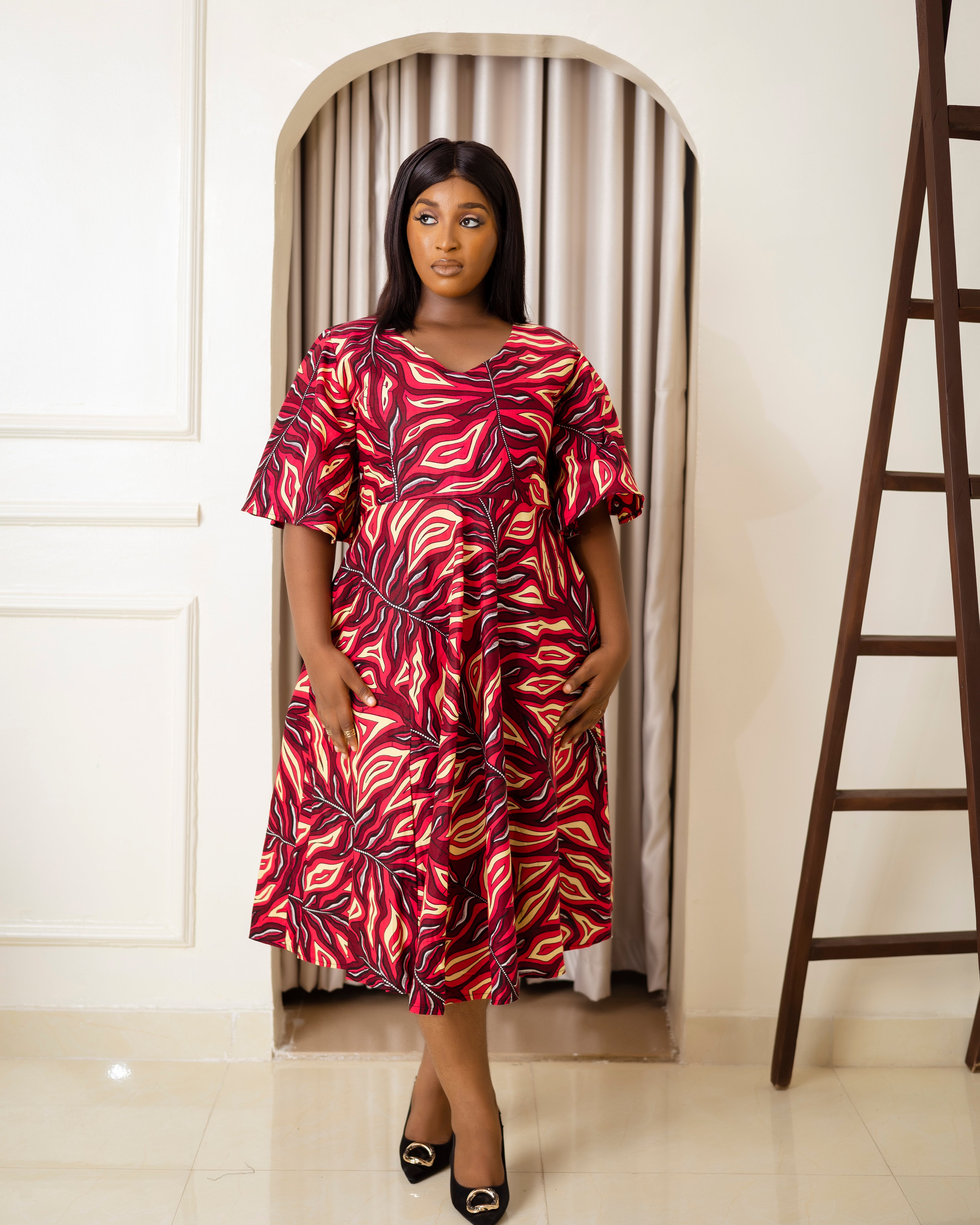 Ufoma African Print Dress