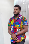 Toya Men African Print Shirt