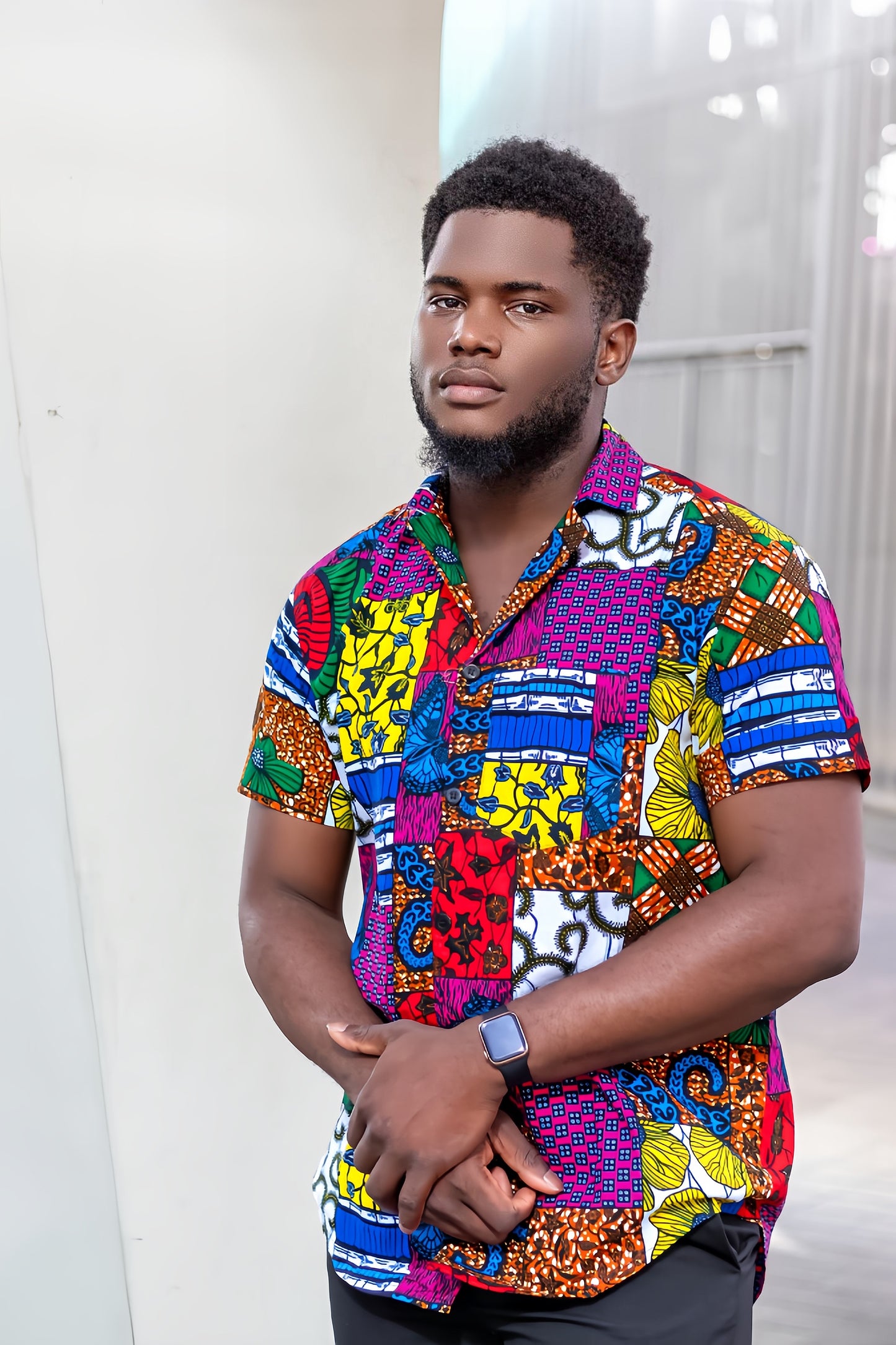 Toya Men African Print Shirt