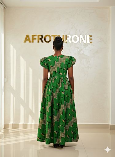 Aka African Print Maxi Dress