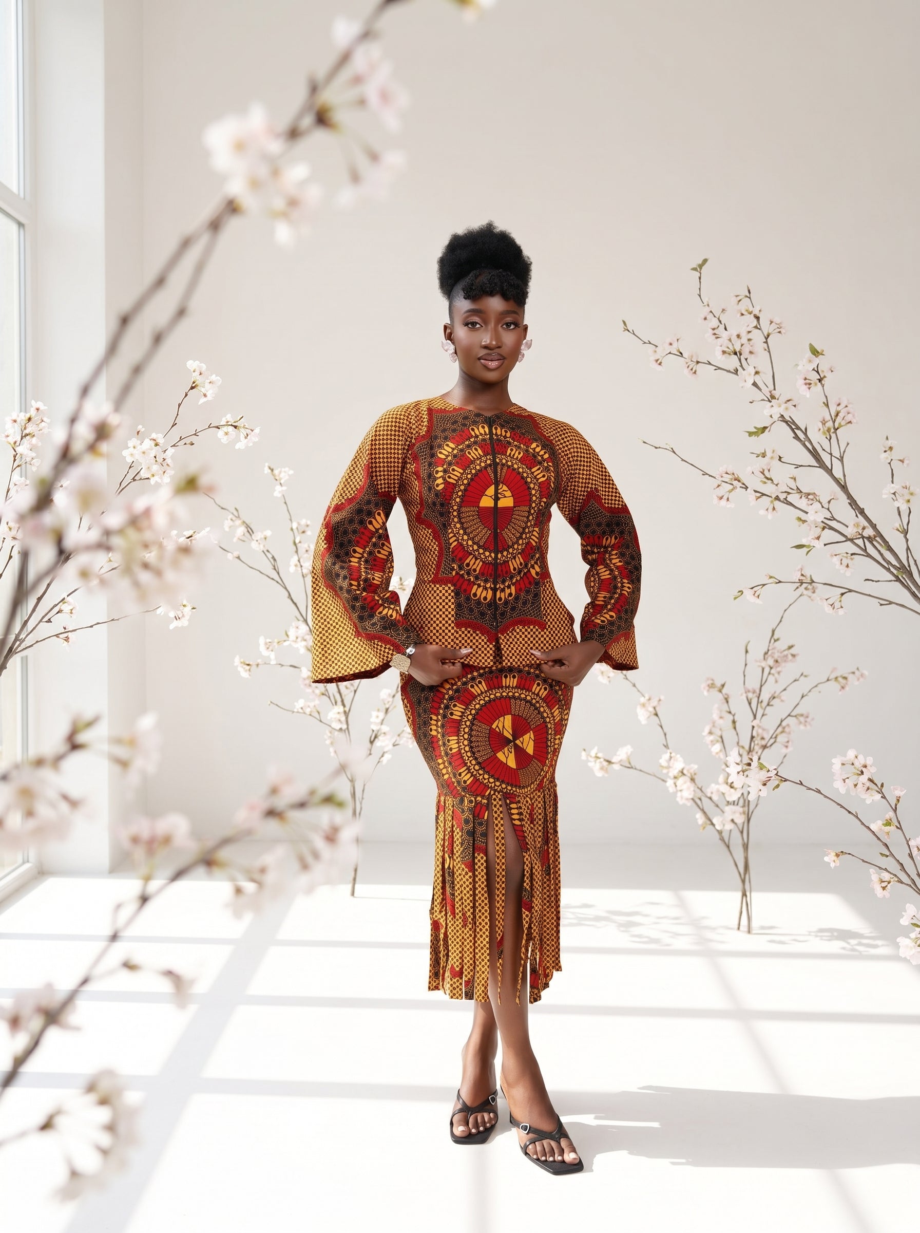 Modupe Two piece skirt And Top set