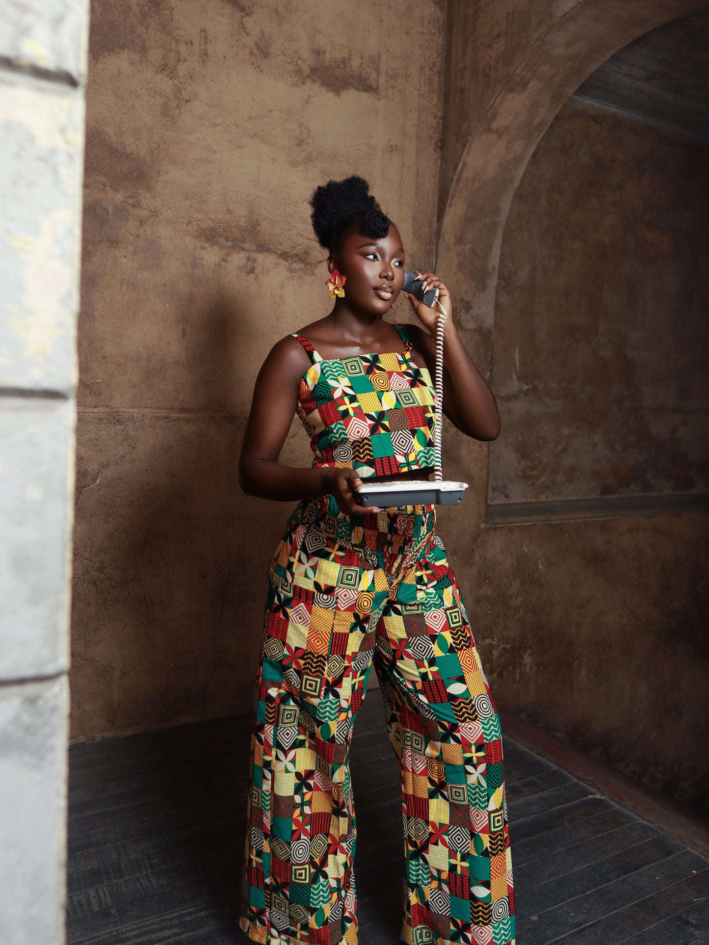 Mila Brown Two Piece Pant and Top set