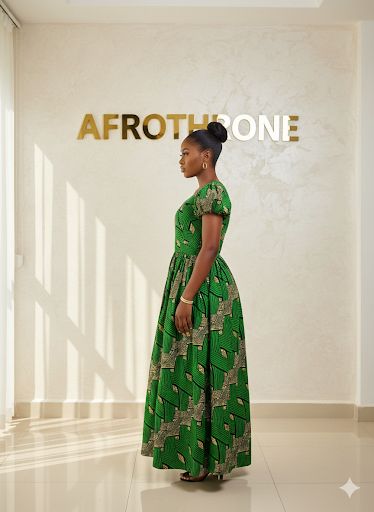Aka African Print Maxi Dress