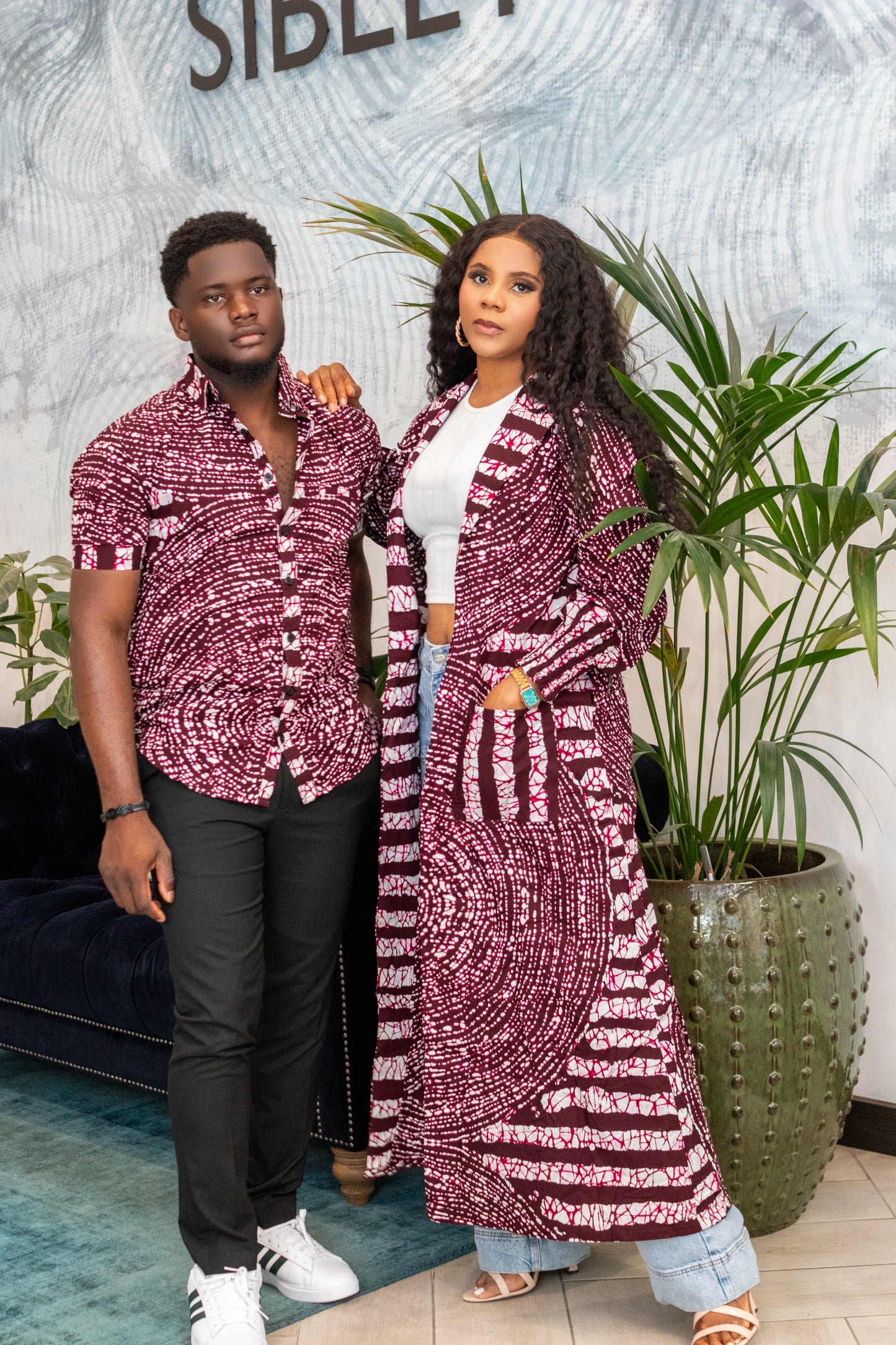 Kene African print Kimono