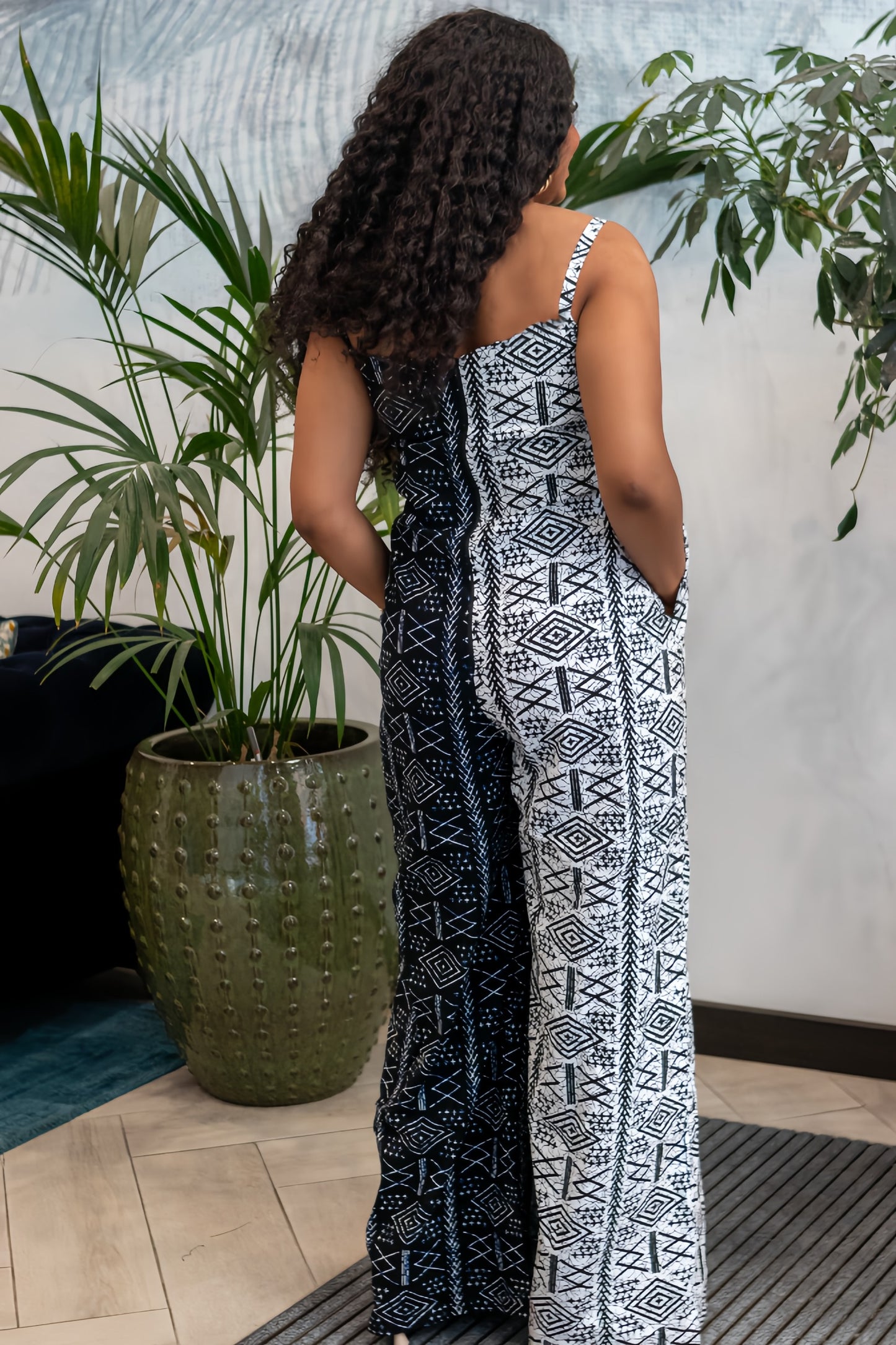 Uyai African print jumpsuit