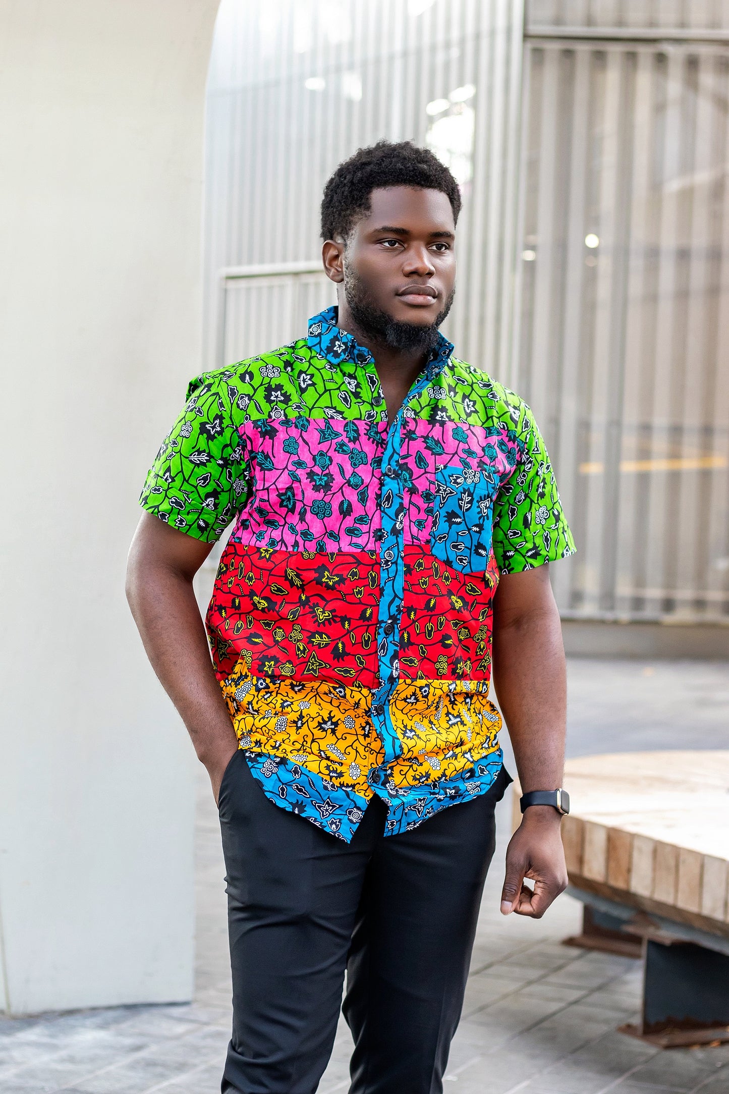 Kitan African Print Men Shirt