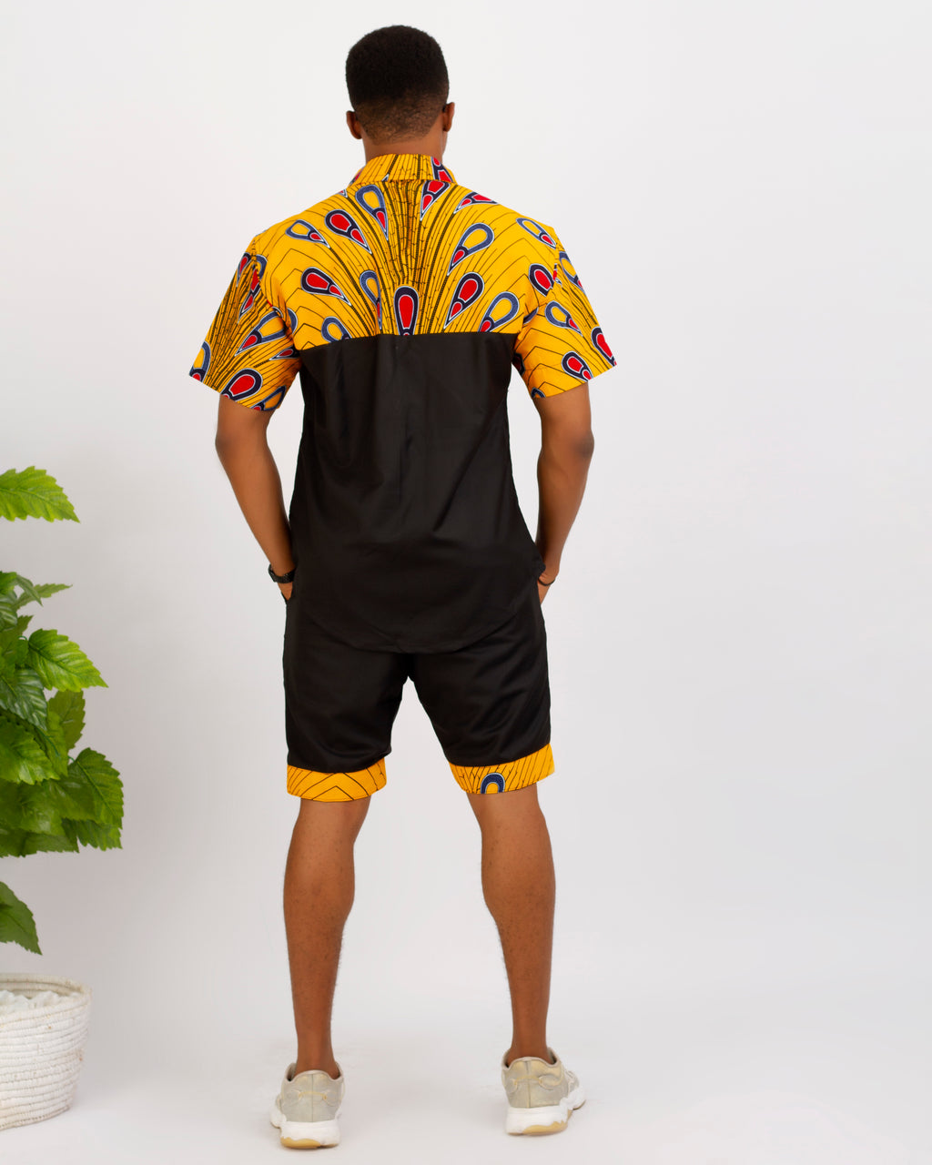 Kwabena Men African Print 2 piece set