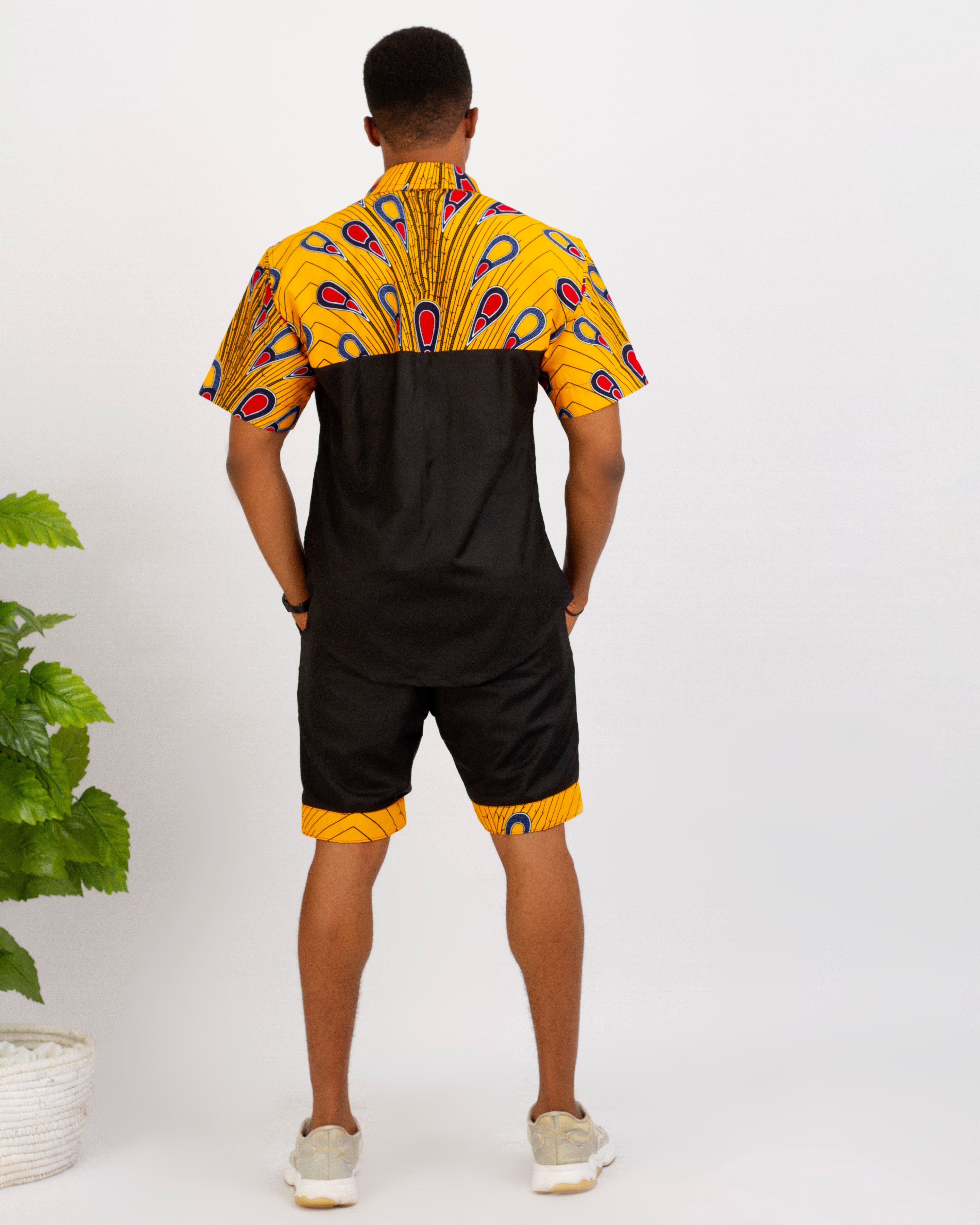 Kwabena Men African Print 2 piece set