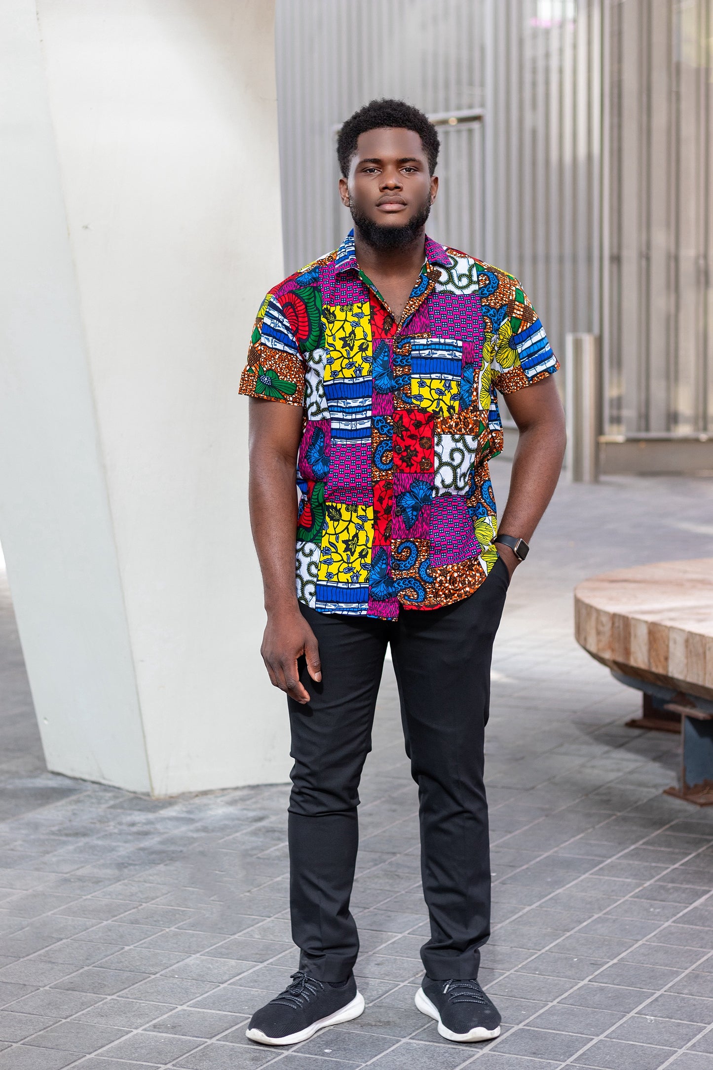 Toya Men African Print Shirt