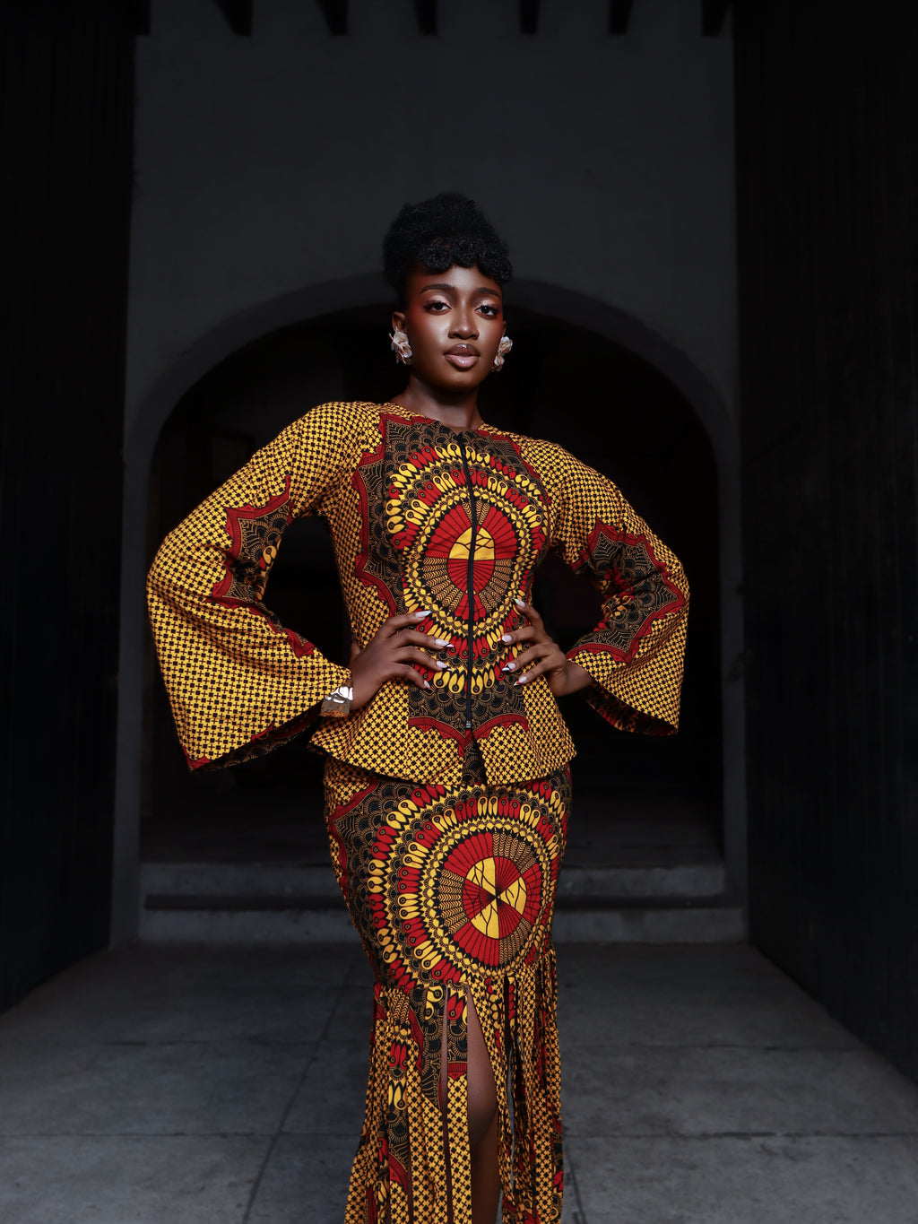 Modupe Two piece skirt And Top set