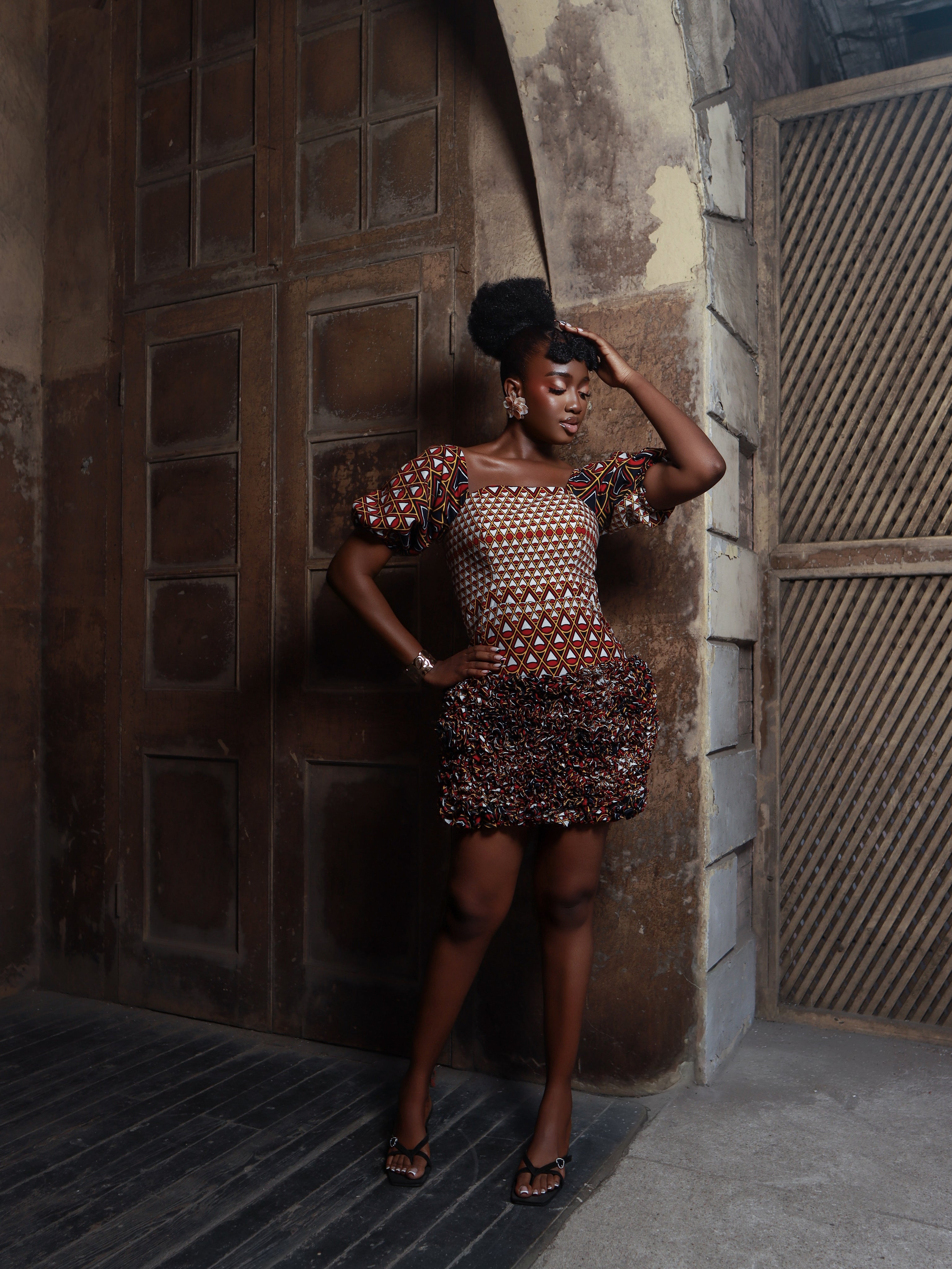 Chioma African Print Dress