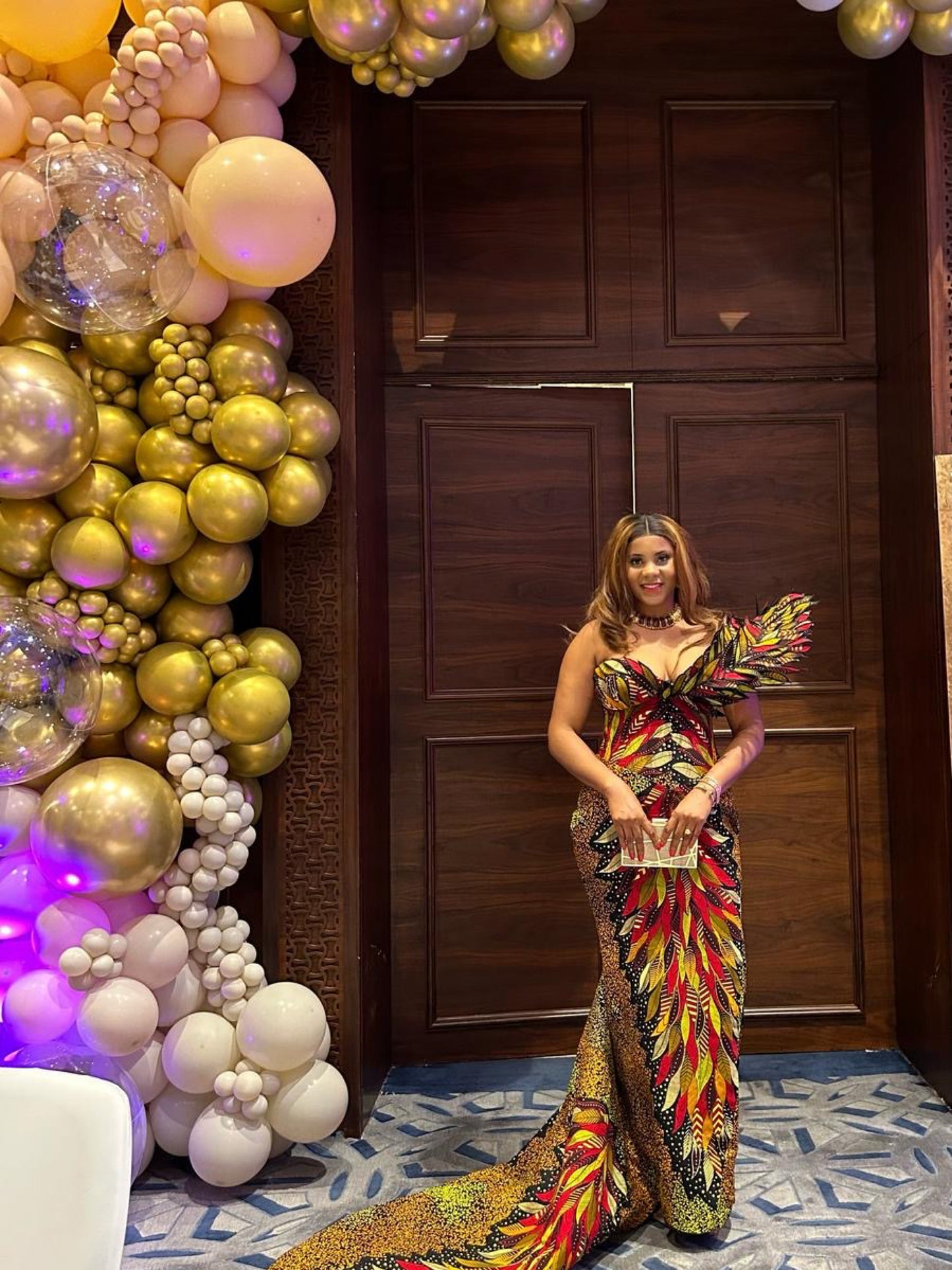 Dessy Couture African Print Dress