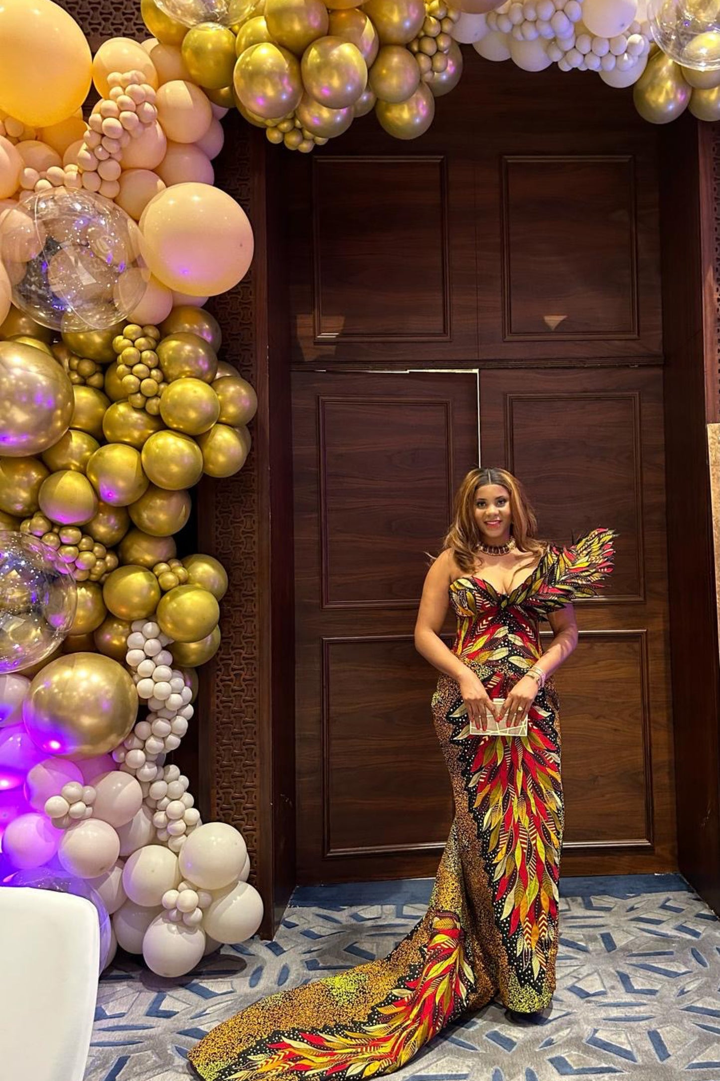 Dessy Couture African Print Dress