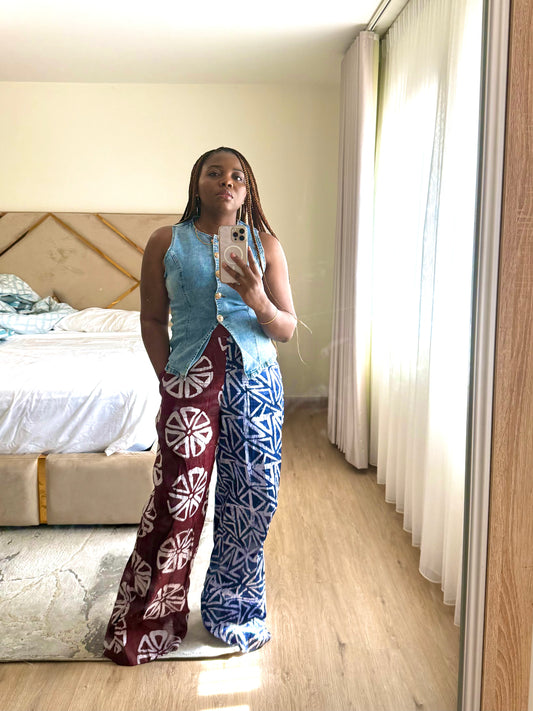 Liya Unisex African print pants