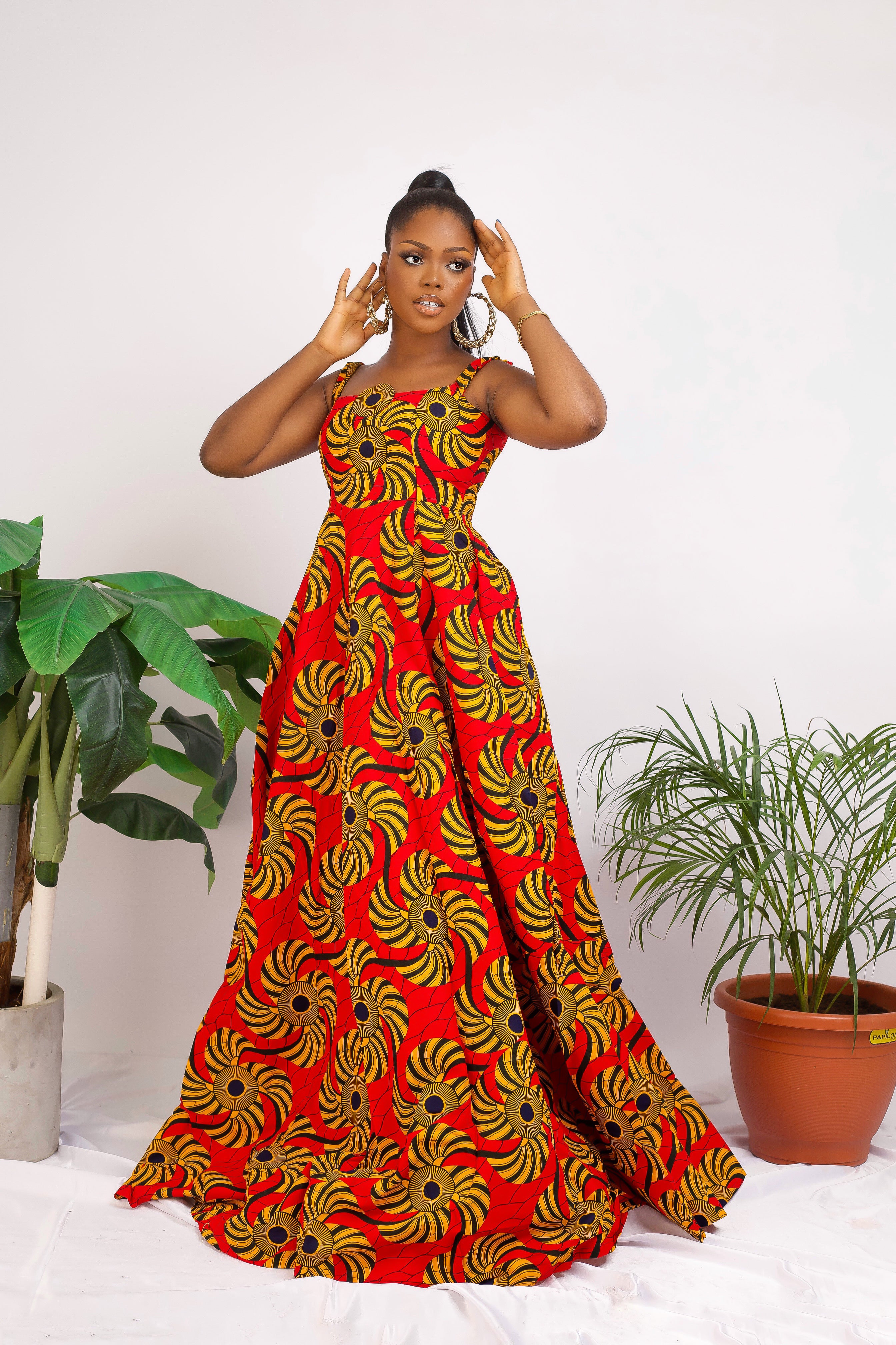 Zalima African Print Maxi Dress Afrothrone