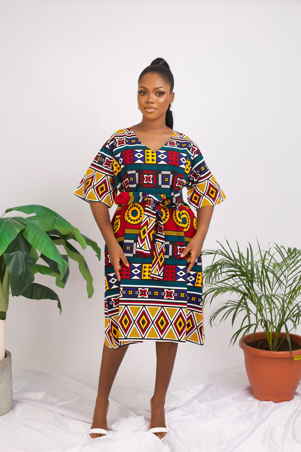 Osati African print dress
