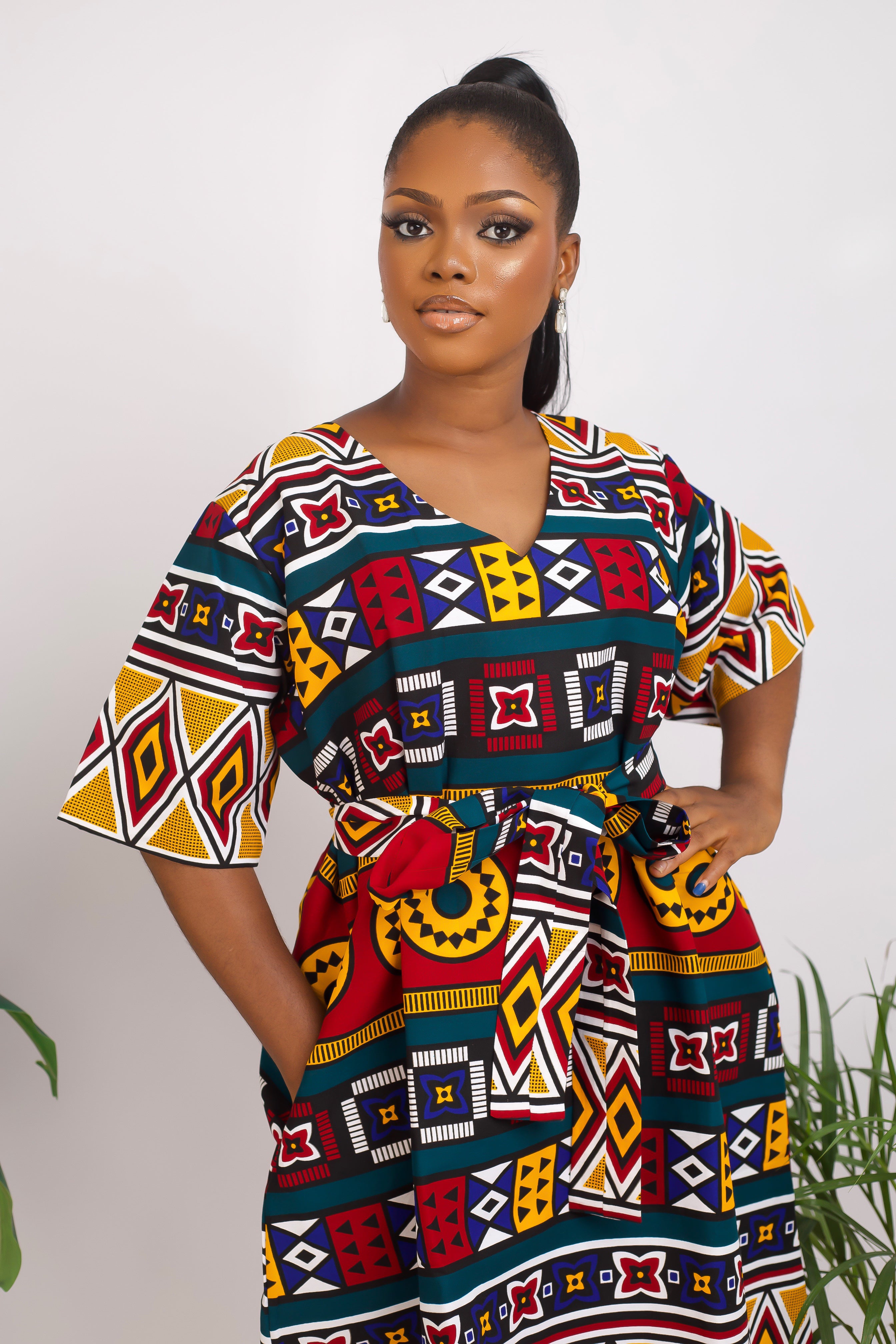 Osati African print dress