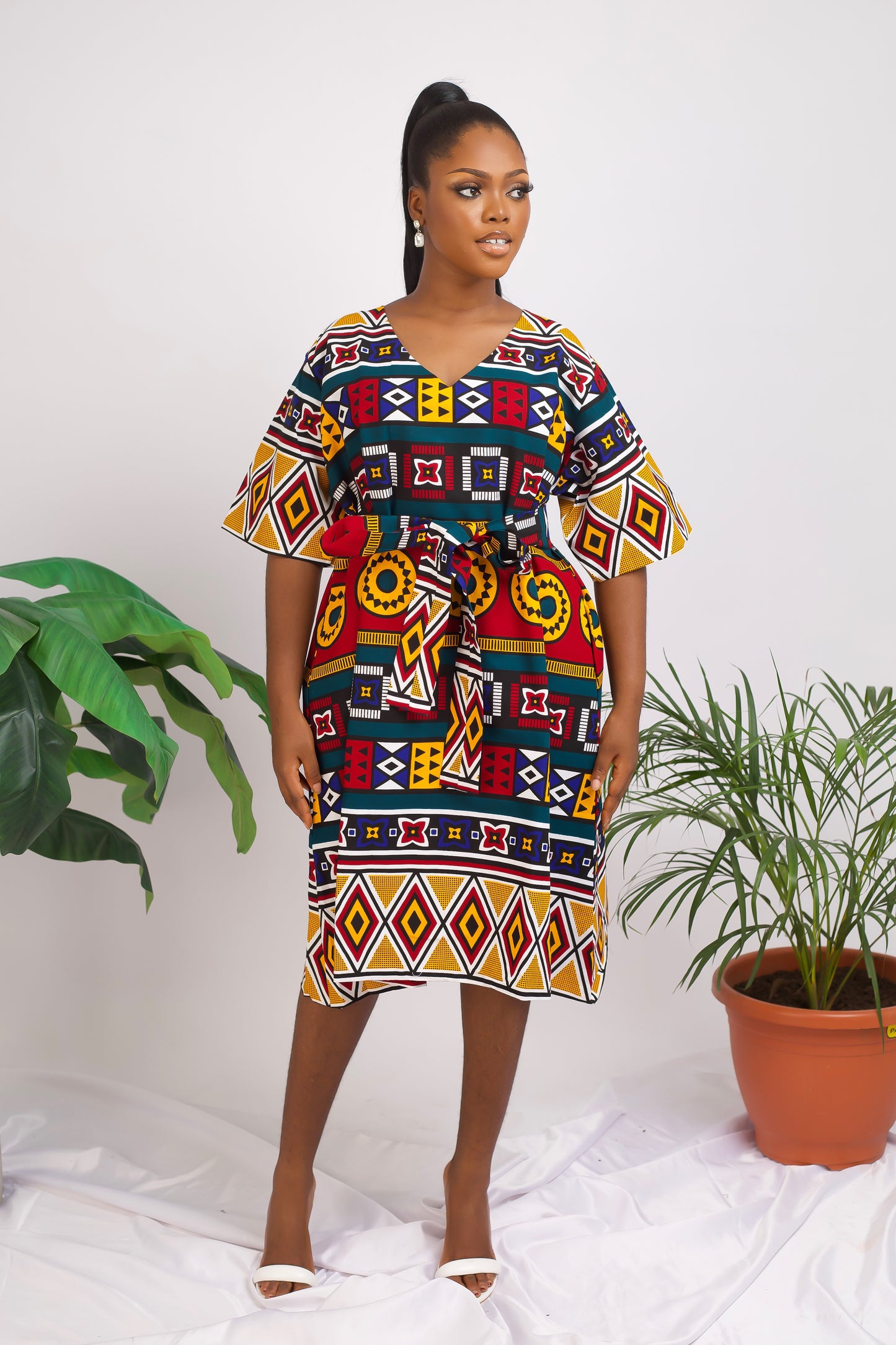 Osati African print dress