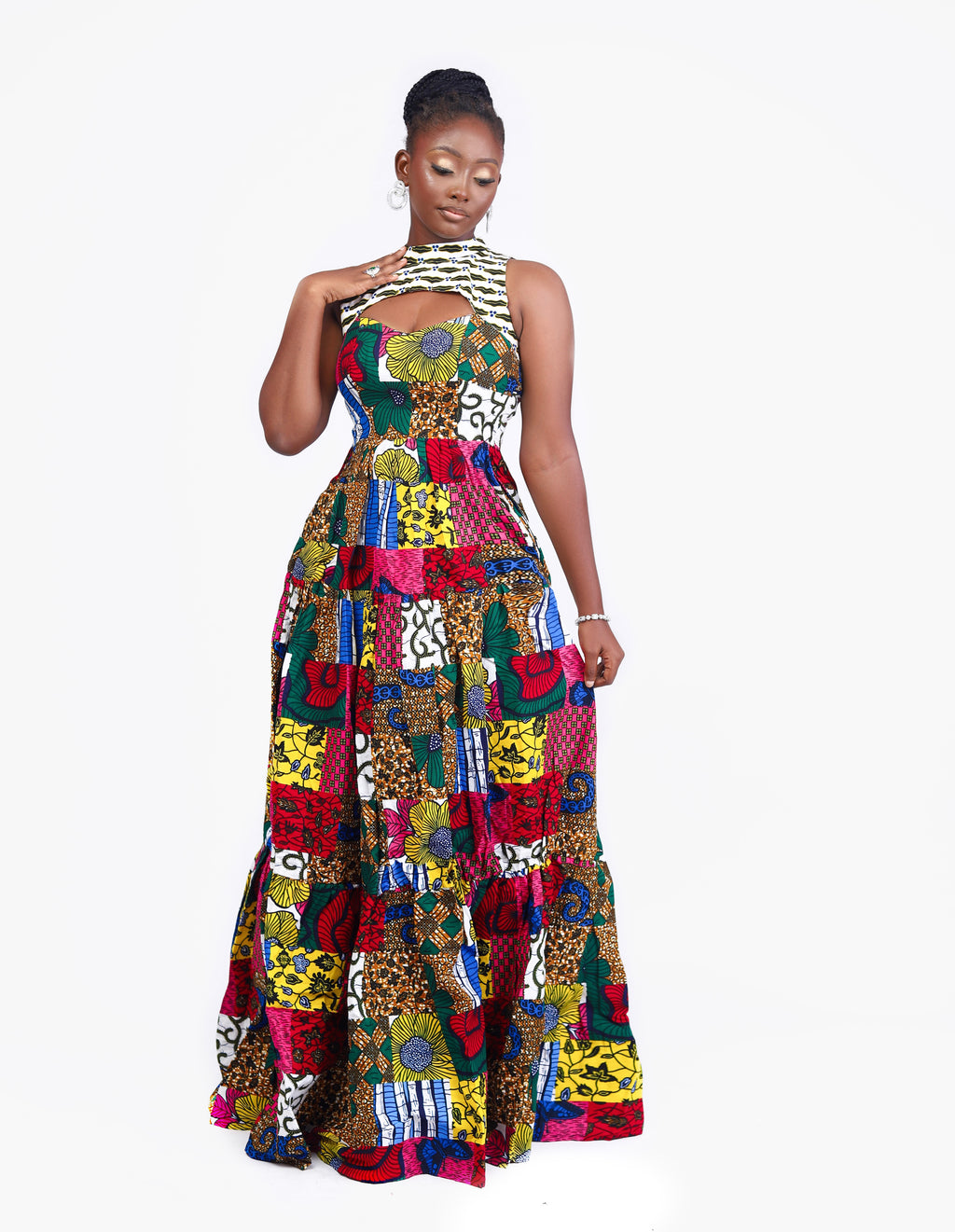 African Print maxi dress Shop on Afrothrone