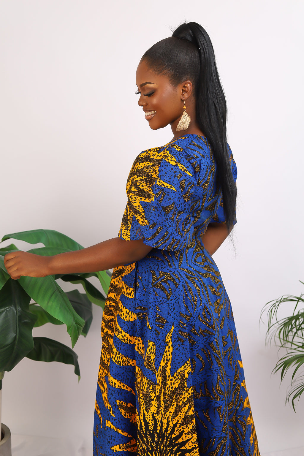 African Print maxi dress Shop on Afrothrone