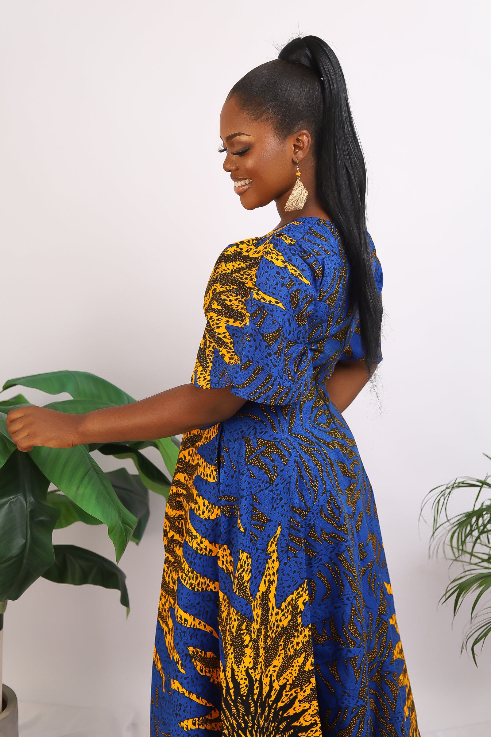 African Print maxi dress Shop on Afrothrone